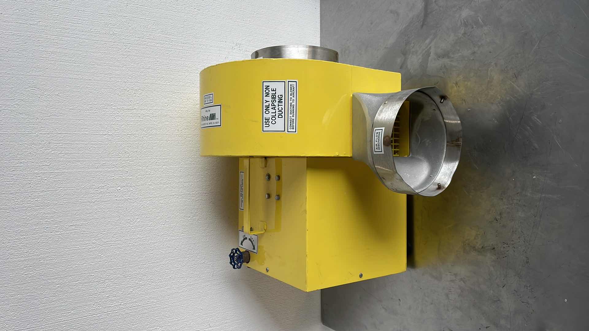View 1 of RHINE AIR NF17-8A PNEUMATIC DRIVEN 8 CENTRIFUGAL BLOWER NO SPARK VENTILATION