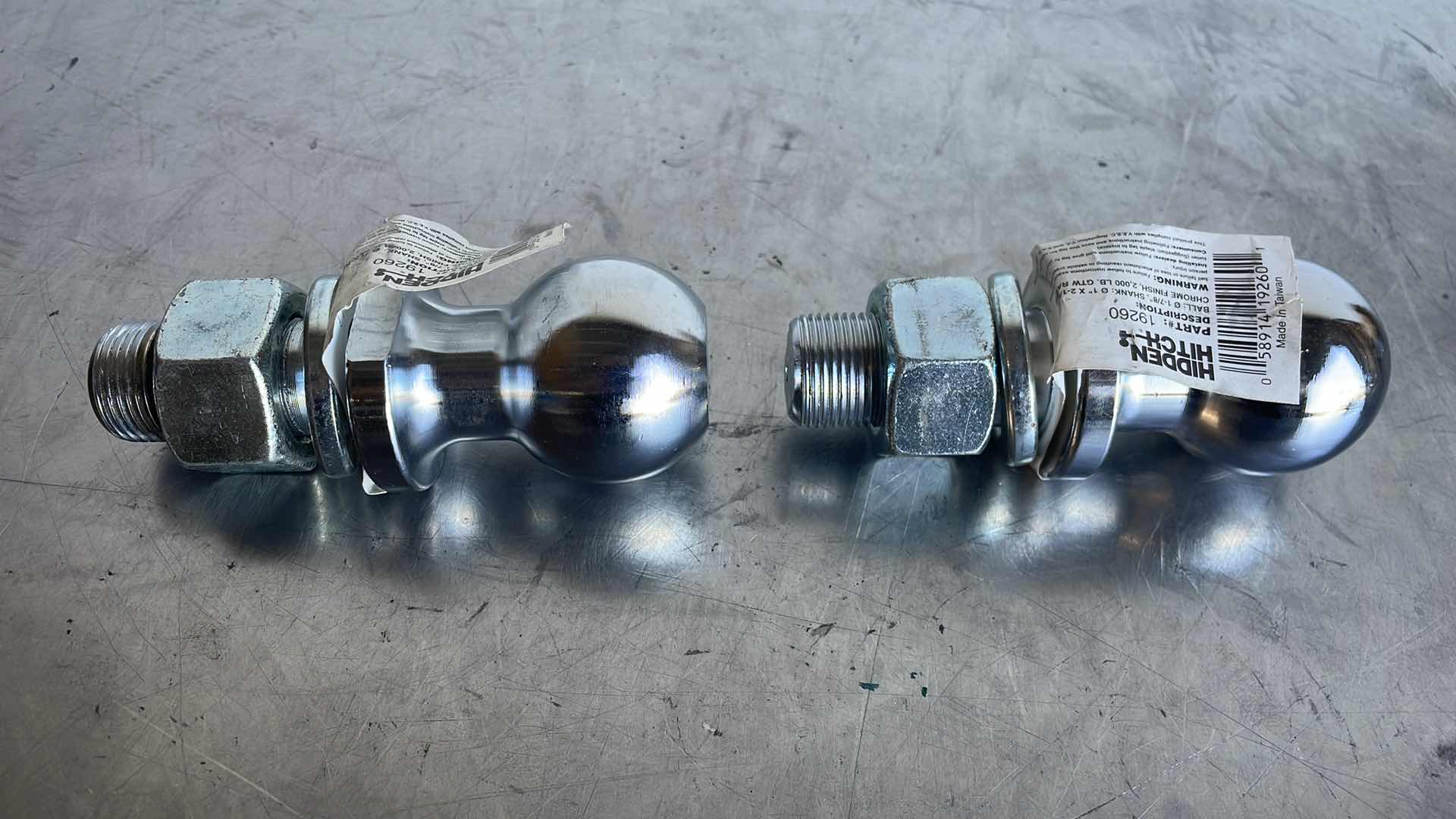 Photo 1 of HIDDEN HITCH TRAILER BALL 1-7/8” 2000LBS GTW RATING (2)