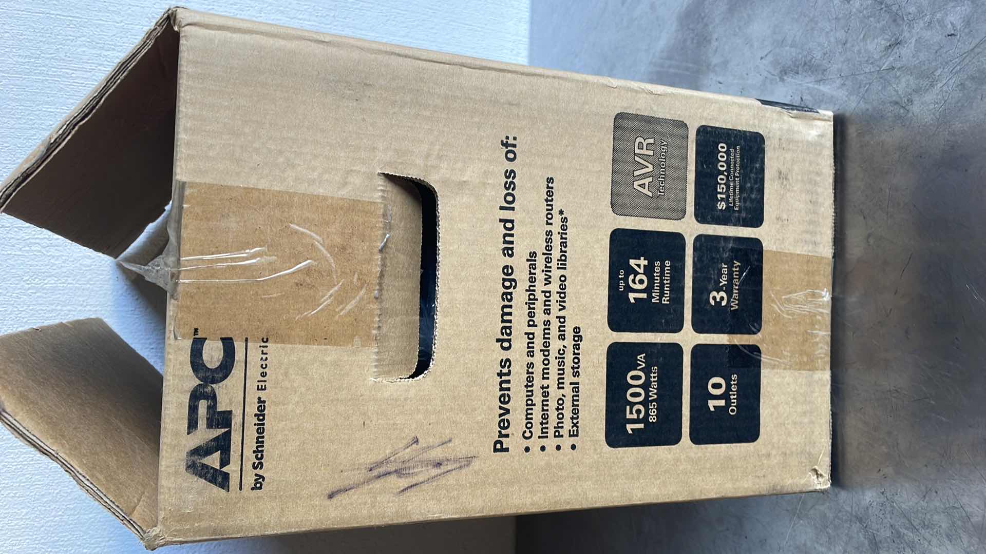 Photo 2 of APC POWER SAVING BATTERY BACKUP 1500VA 10 OUTLETS