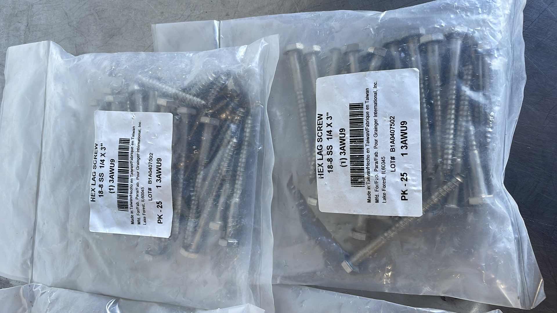 Photo 1 of HEX LAG SCREW 1/4 x 3” 18/8 SS (100)