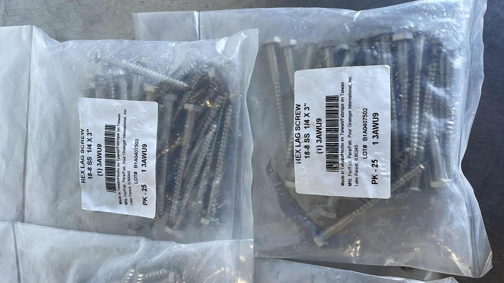 Photo 1 of HEX LAG SCREW 1/4 x 3” 18/8 SS (100)