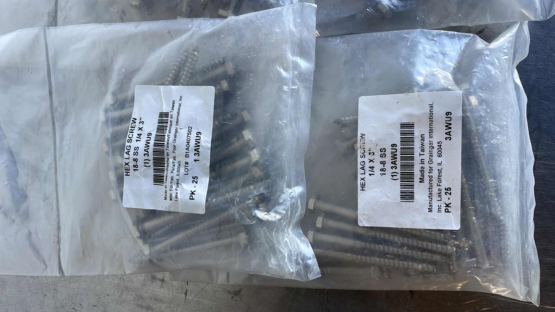 Photo 1 of HEX LAG SCREW 1/4 x 3” 18/8 SS (100)