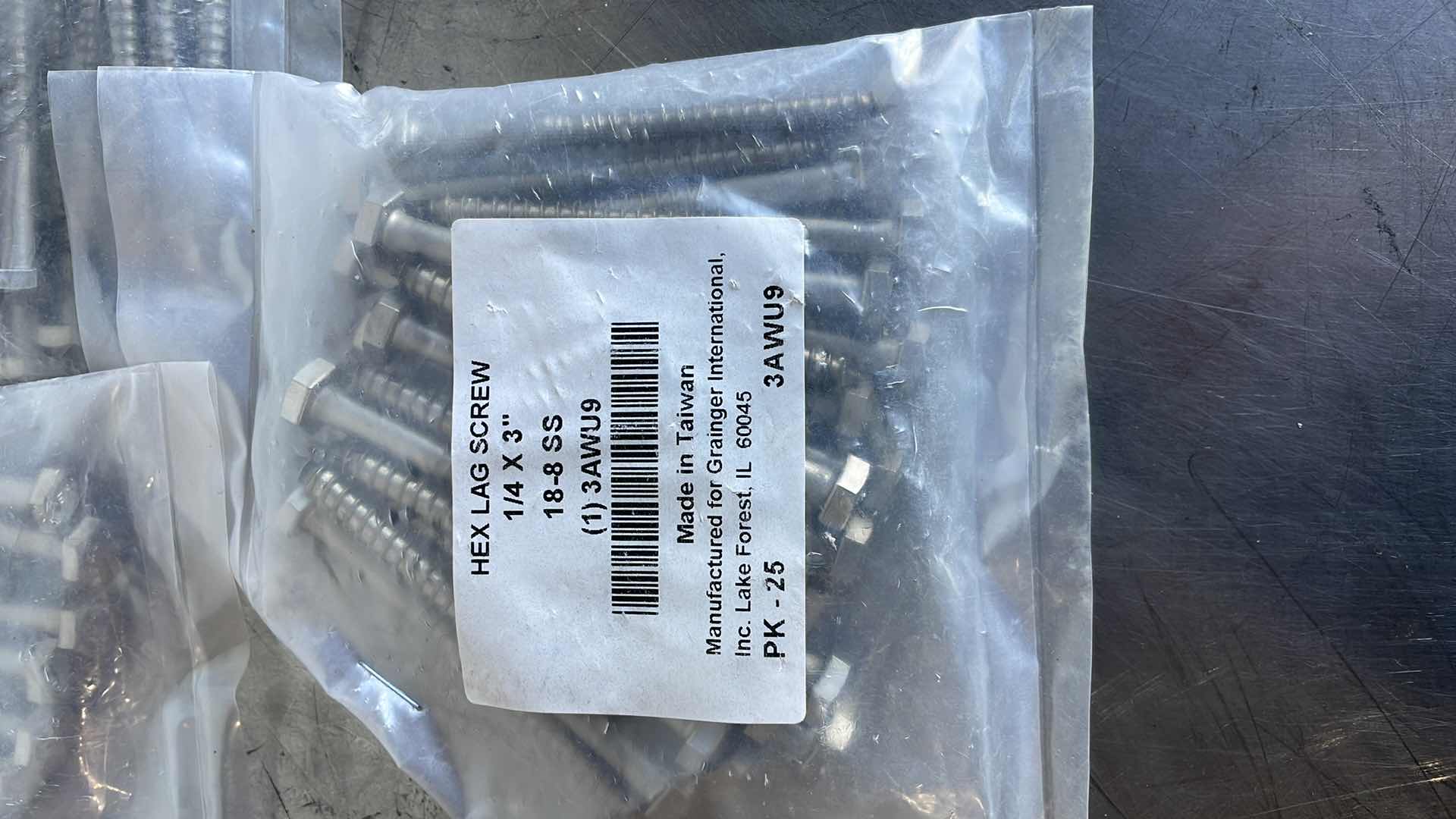 Photo 1 of HEX LAG SCREW 1/4 x 3” 18/8 SS (75)