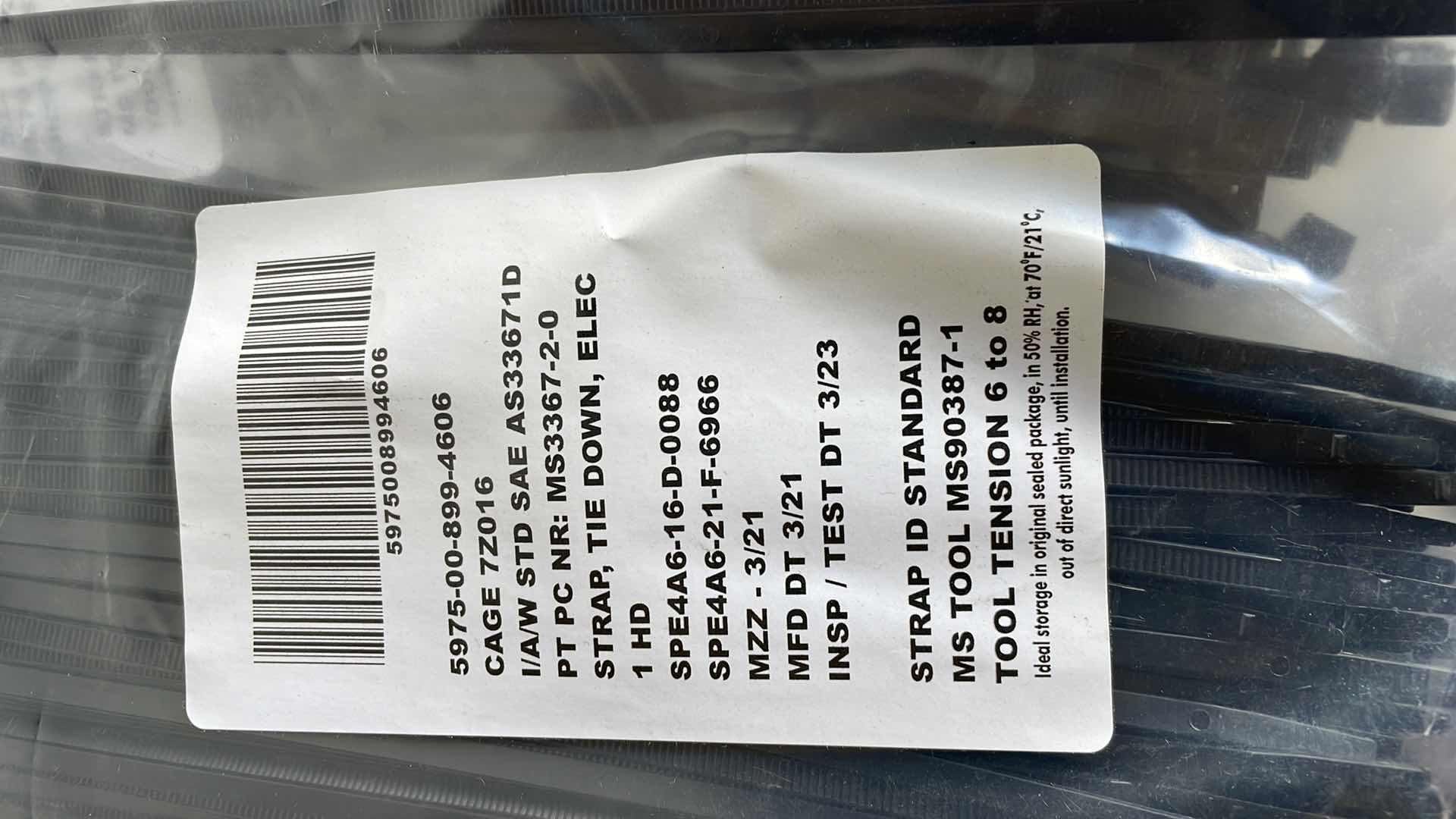 Photo 1 of ELECTRICAL STRAP TIE DOWN ZIP TIES 14” (600)