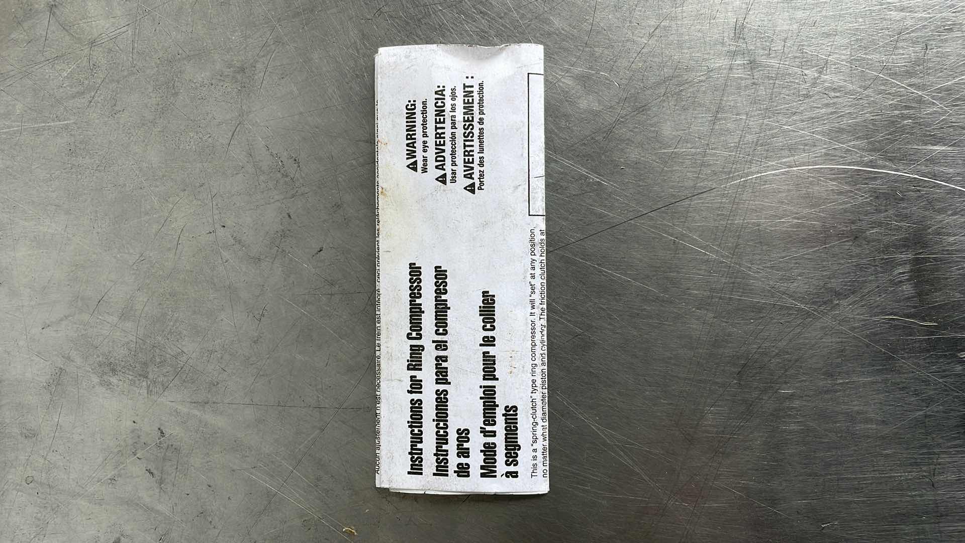 Photo 1 of PISTON RING COMPRESSOR