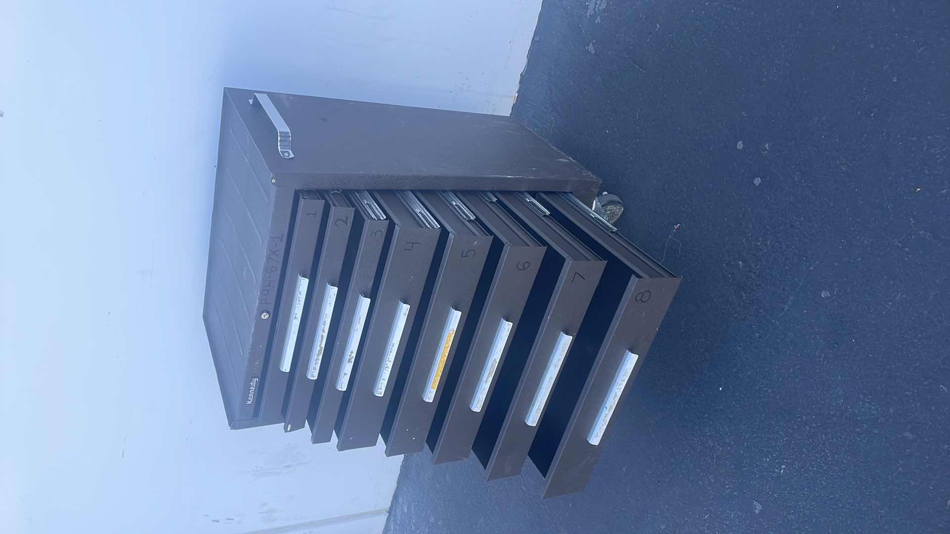 Photo 1 of KENNEDY ROLLING 8 DRAWER TOOL BOX 27” X 18” X 39”