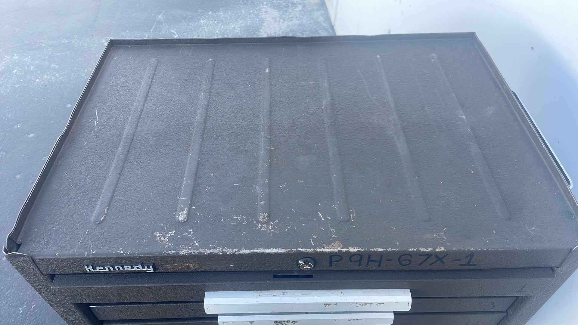 Photo 1 of KENNEDY ROLLING 8 DRAWER TOOL BOX 27” X 18” X 39”