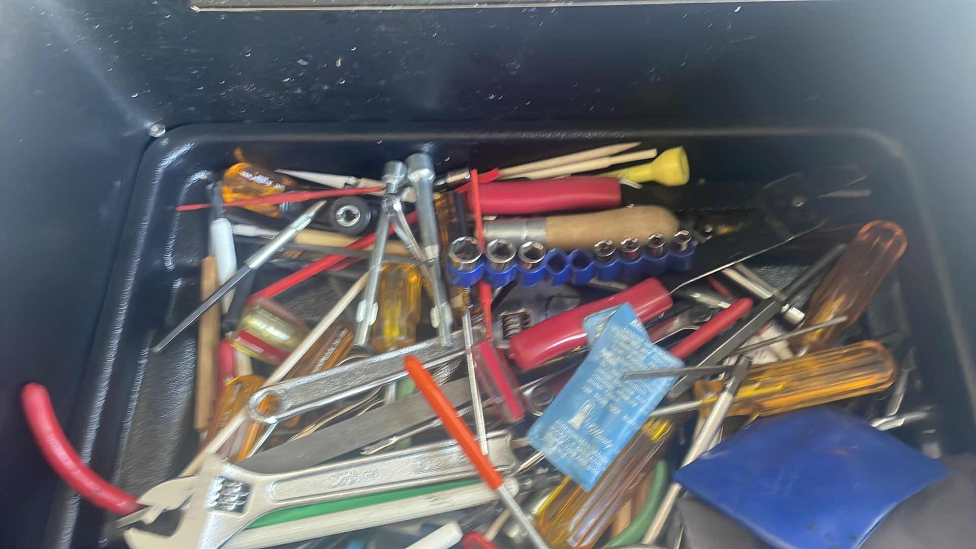 Photo 5 of JENSEN TOOL BOX 18” X 15” X14” WITH MISC TOOLS