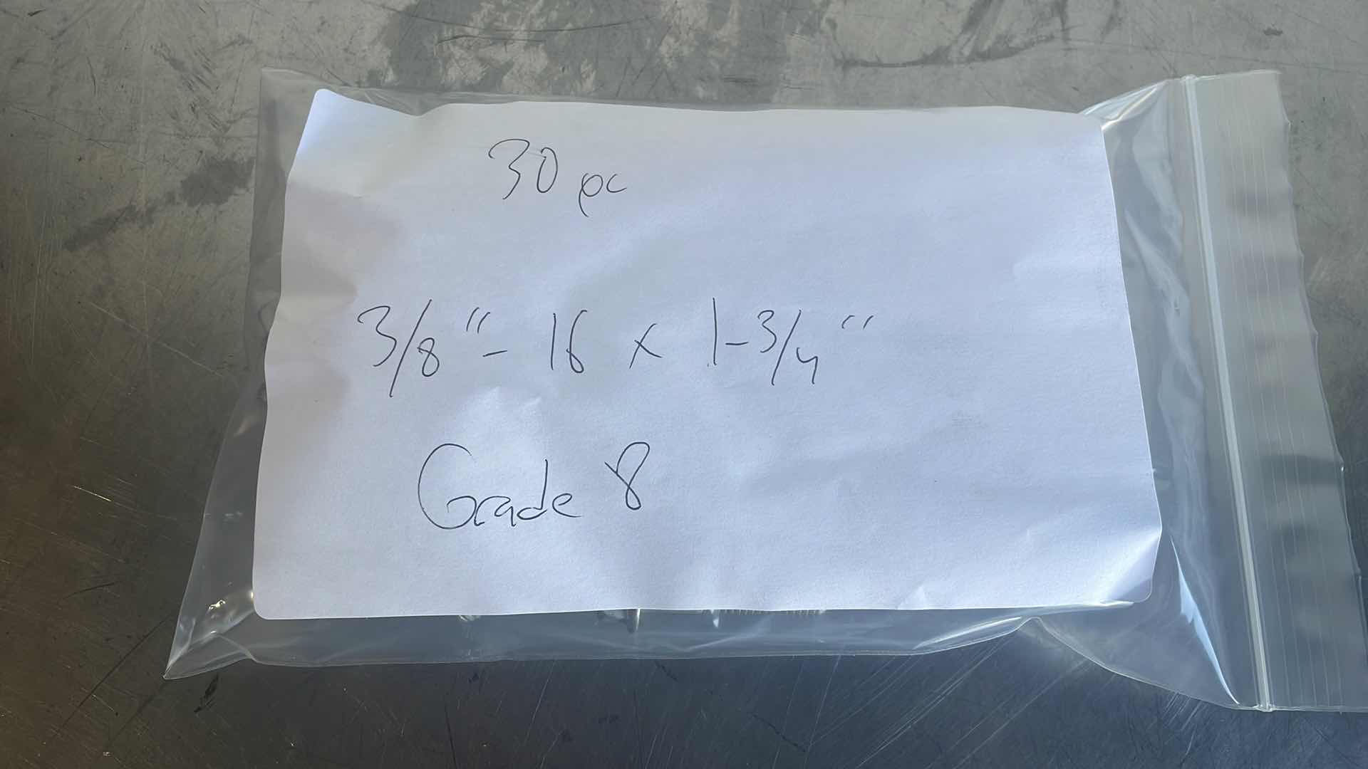 Photo 1 of 3/8" - 16 X 1-3/4" GRADE 8 BOLTS 30PCS