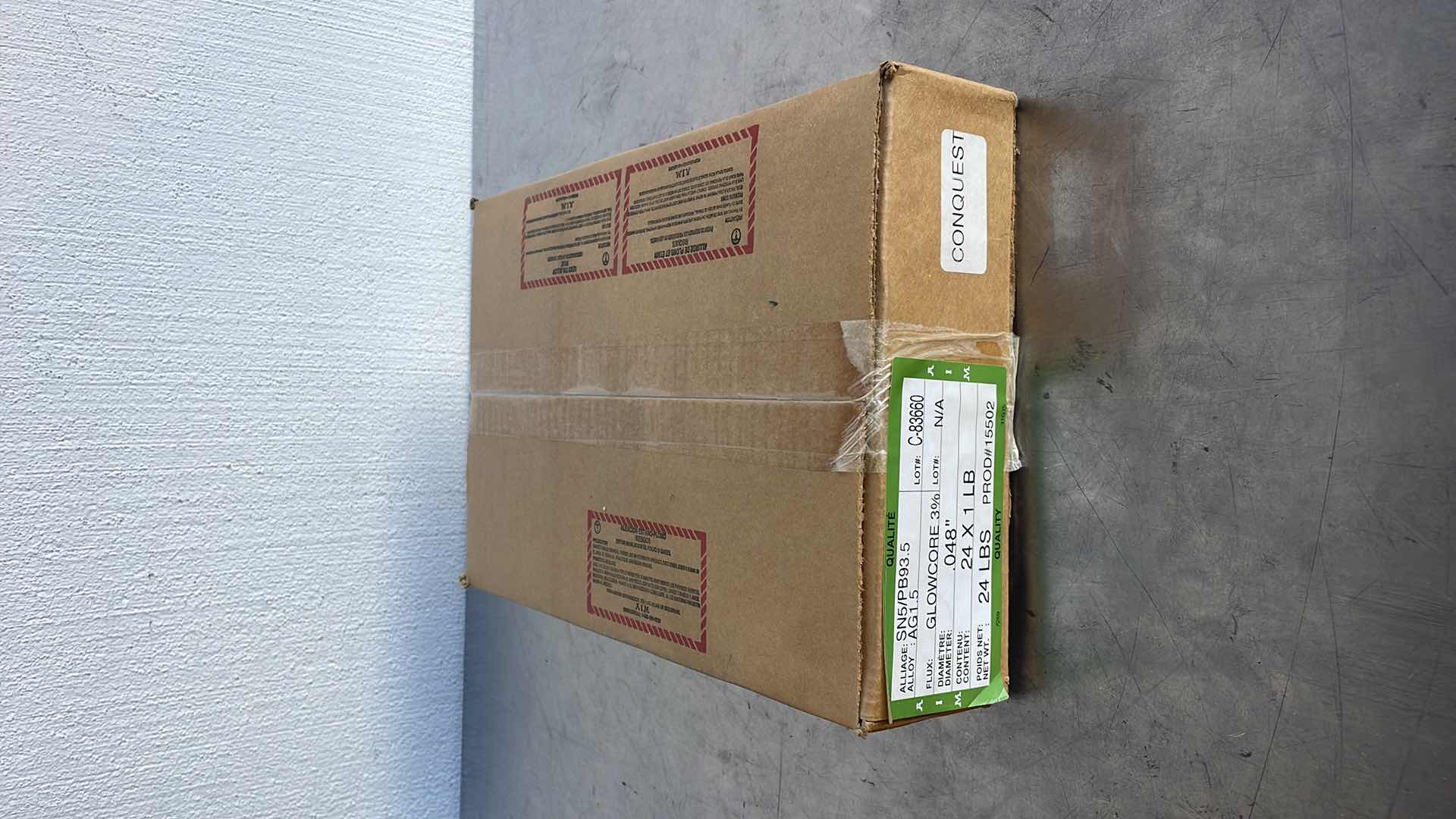 Photo 1 of CONQUEST WIRE SOLDER GLOWCORE 3% .048” 24-1LBS