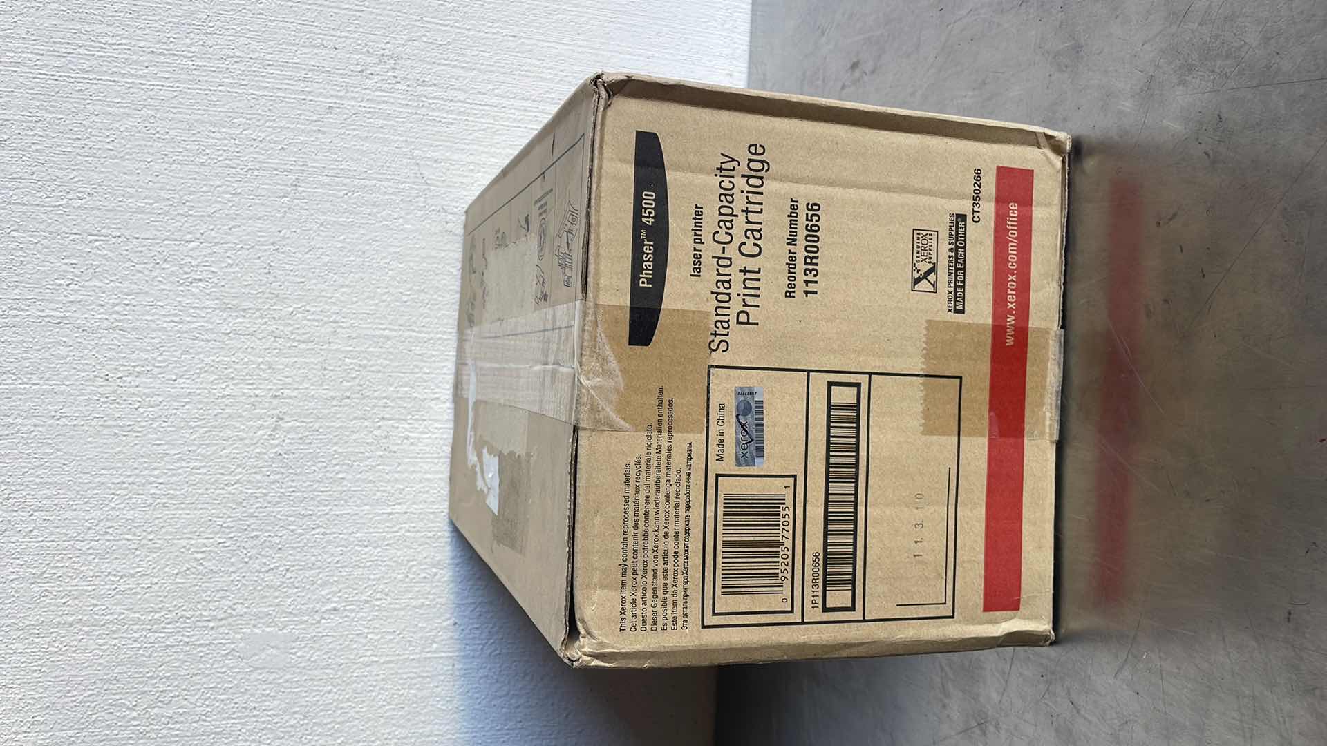Photo 1 of XEROX STANDARD-CAPACITY PRINT CARTRIDGE PHASER4500 LASER PRINTER 
REORDER NUMBER 113R00656