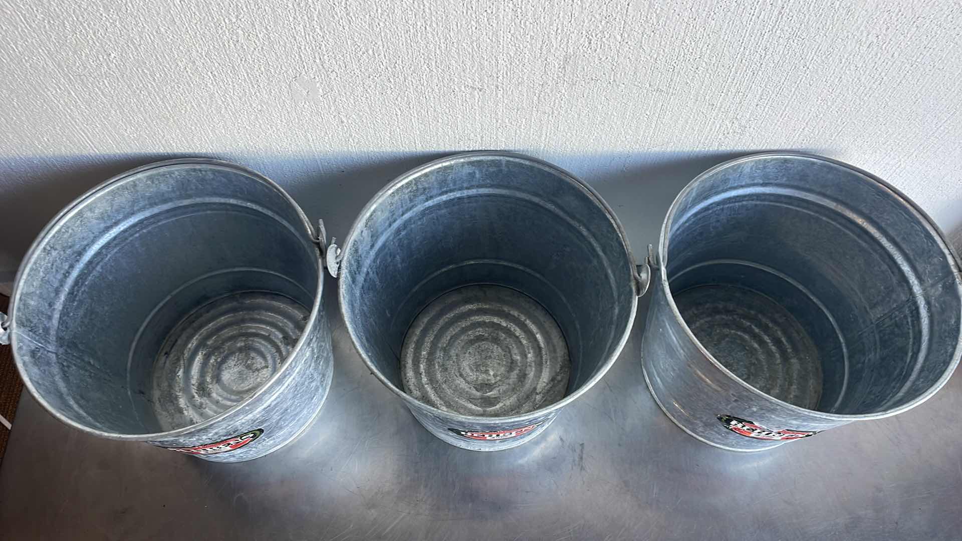 Photo 1 of BEHRENS 12 QT HOT DIP GALV PAILS (3)