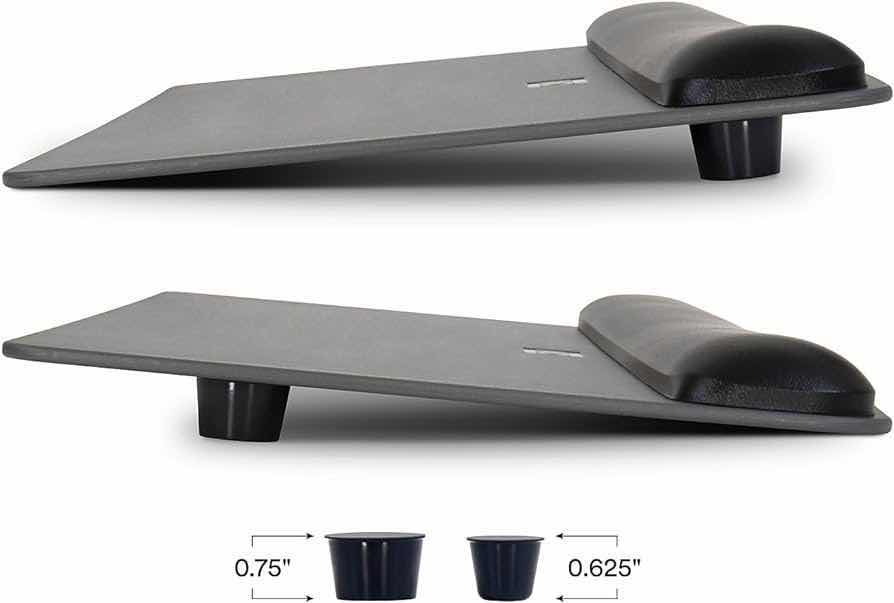 Photo 1 of 3M GEL WRIST REST KEYBOARD PLATFORM, 19.5 X 10.5 INCH, BLACK LEATHERETTE WR420LE 