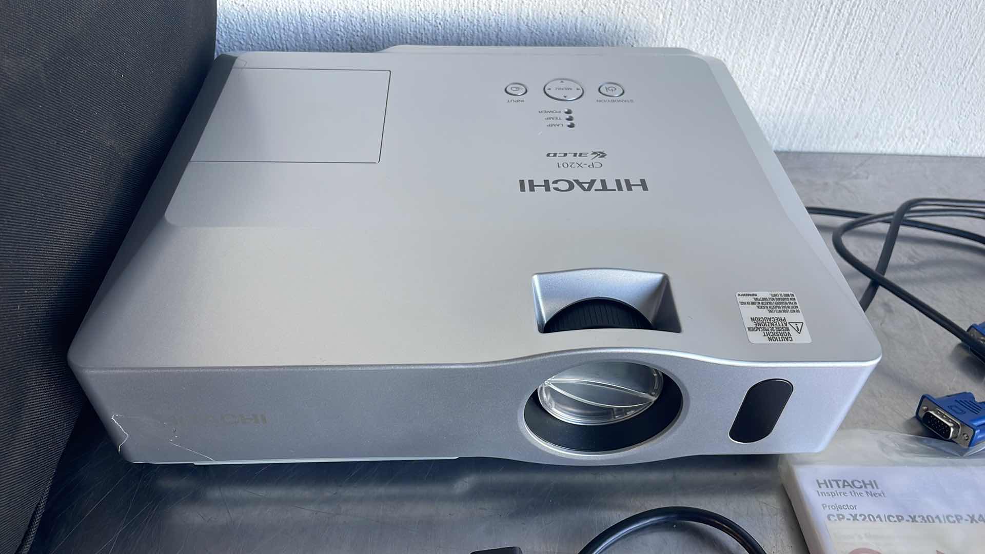 Photo 1 of HITACHI LCD PROJECTOR CP-X201 3LCD WITH CASE