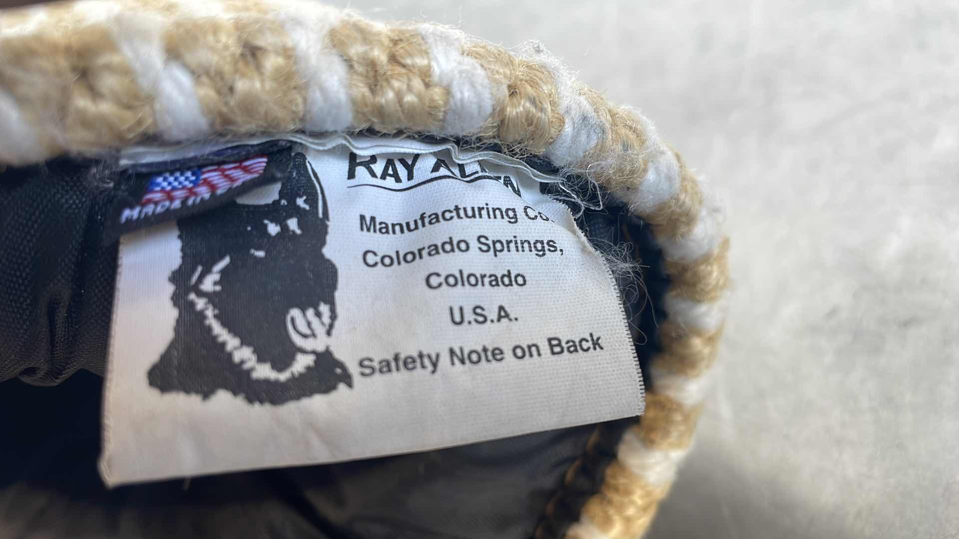 Photo 1 of K9 BITE TRAINING RAY ALLEN MFG. INTERMEDIATE SLEEVE AND CUFF/JUTE AMBIDEXTROUS SLEEVE