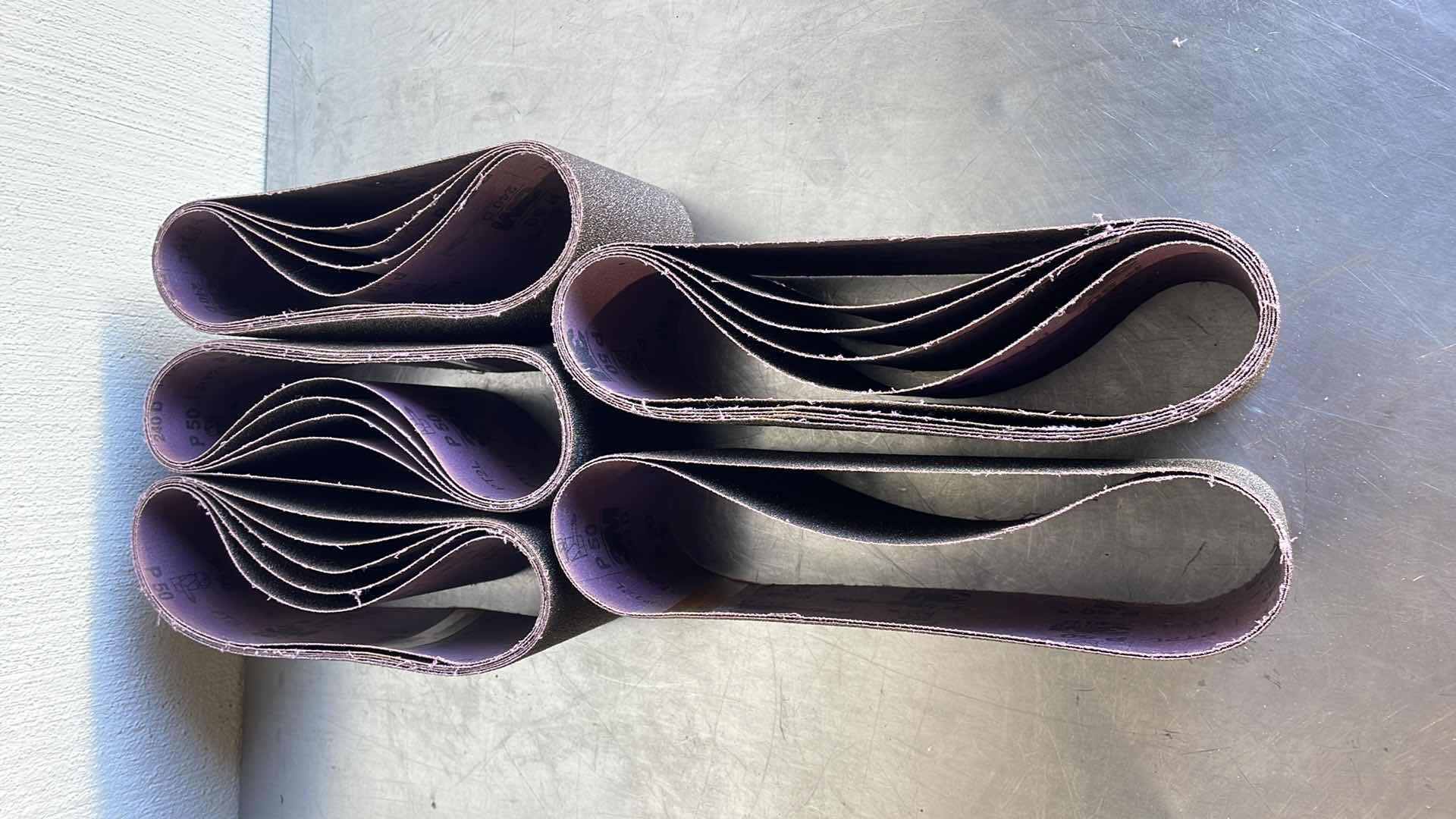 Photo 1 of 4” X 24” 3M BELT SANDER BELTS P50 (22)