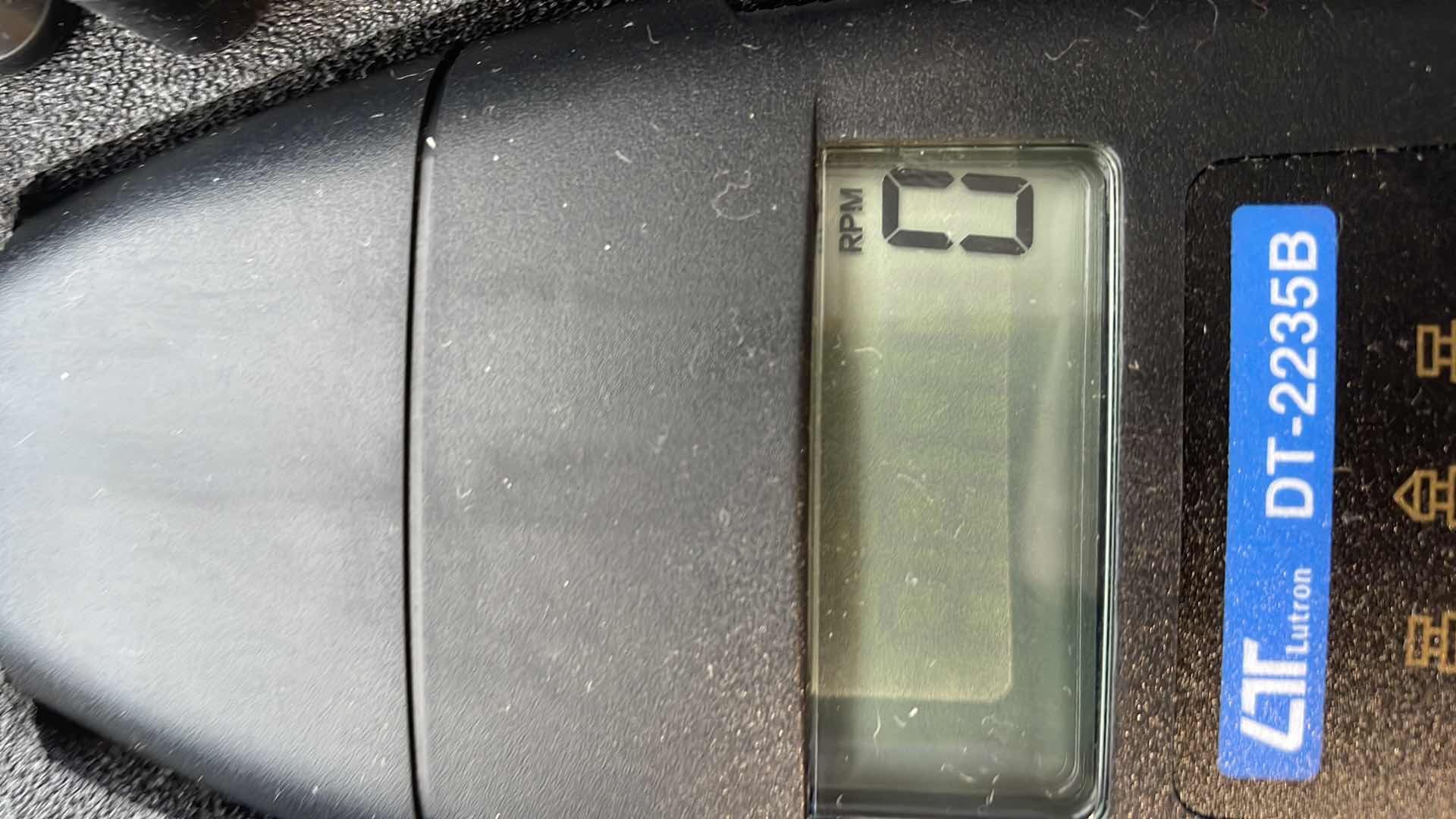 Photo 1 of LUTRON DT-2235B DIGITAL
CONTACT TACHOMETER 0.5 TO 19,999 RPM.