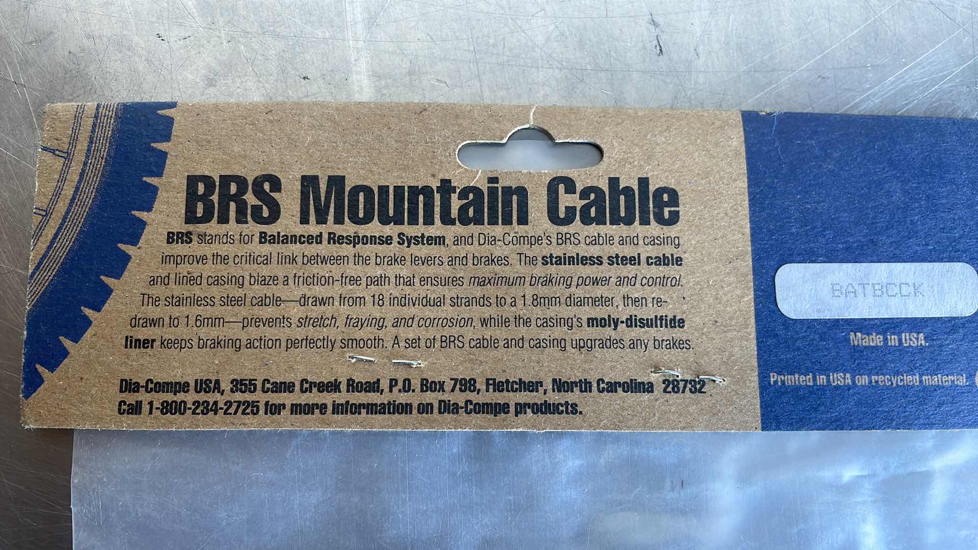 Photo 1 of DIA-COMPE MOUNTAIN BIKE CABLE AND CASING  BRS USA (6)