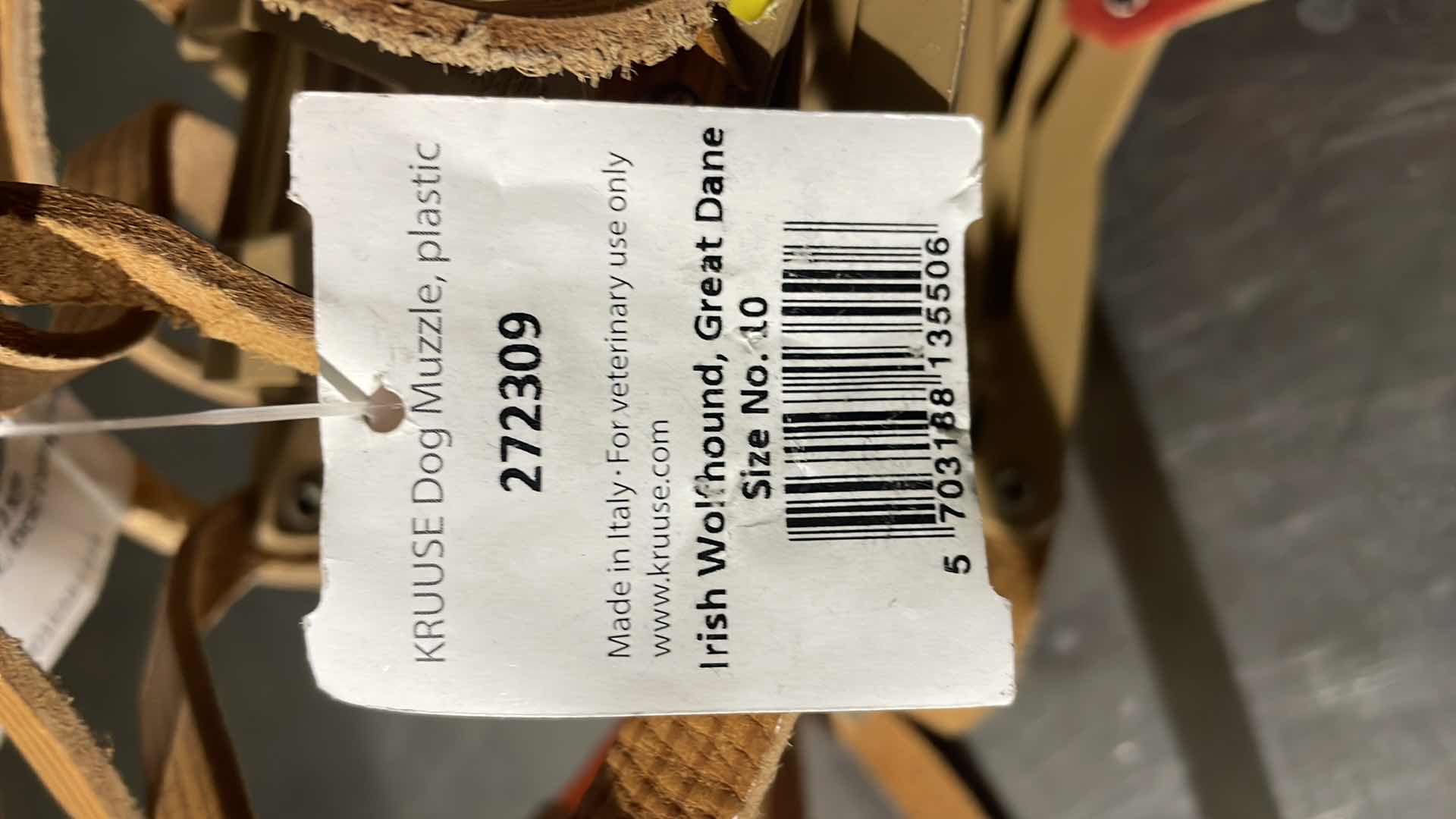 Photo 2 of KRUUSE BUSTER PLASTIC DOG MUZZLE, SIZE NO 10 (7)