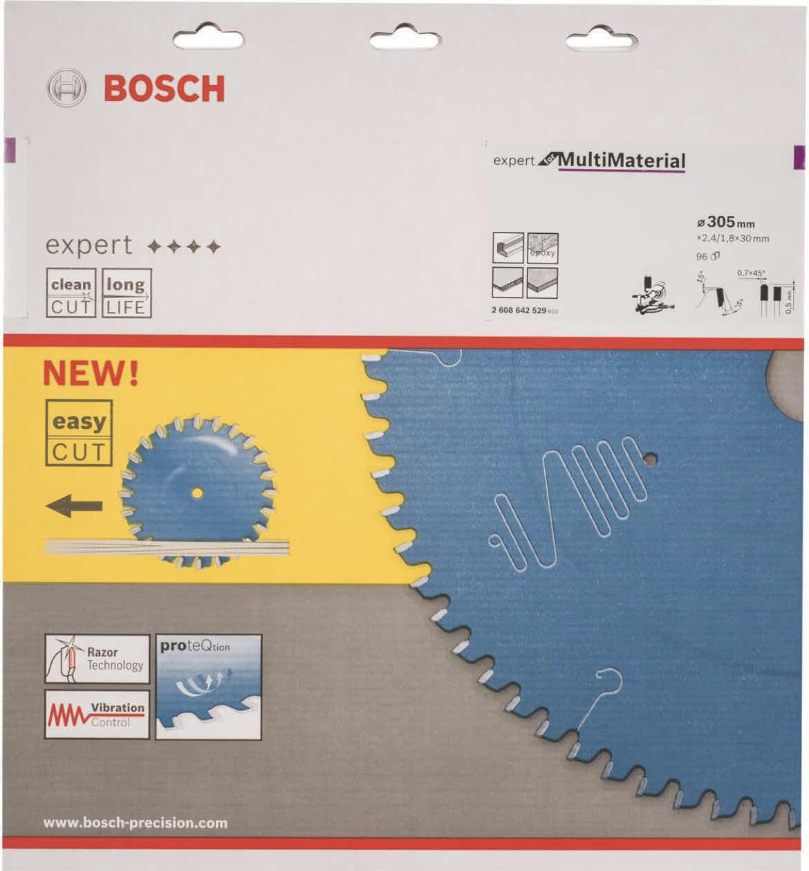 Photo 1 of BOSCH 2608642529 EXPERT FOR MULTI MATERIAL CIRCULAR SAW BLADE