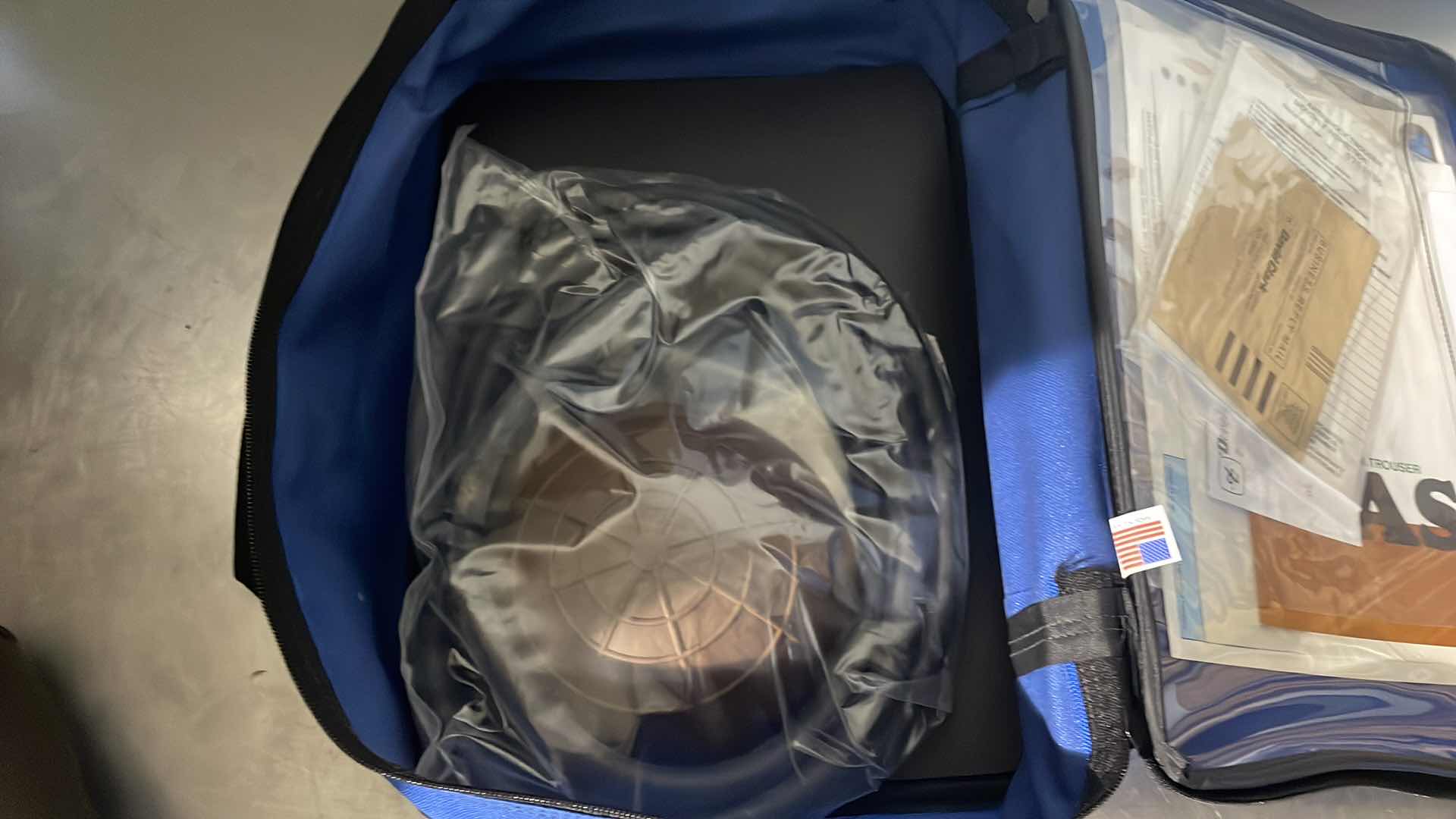 Photo 1 of DAVID CLARKE MAST III ANTI SHOCK TROUSERS WITH INFLATER ATTACHMENT