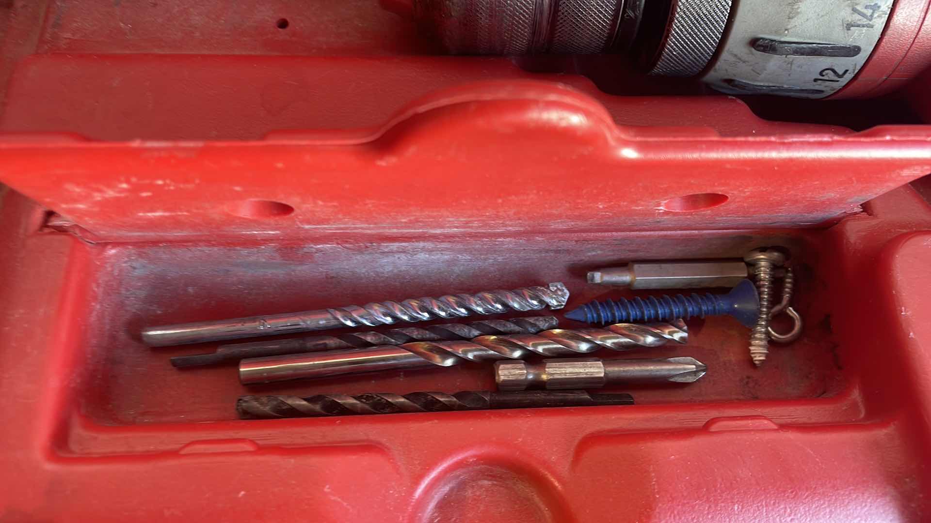 Photo 1 of MILWAUKEE CORDLESS HEAVYDUTY HAMMER DRILL 28V IN CASE