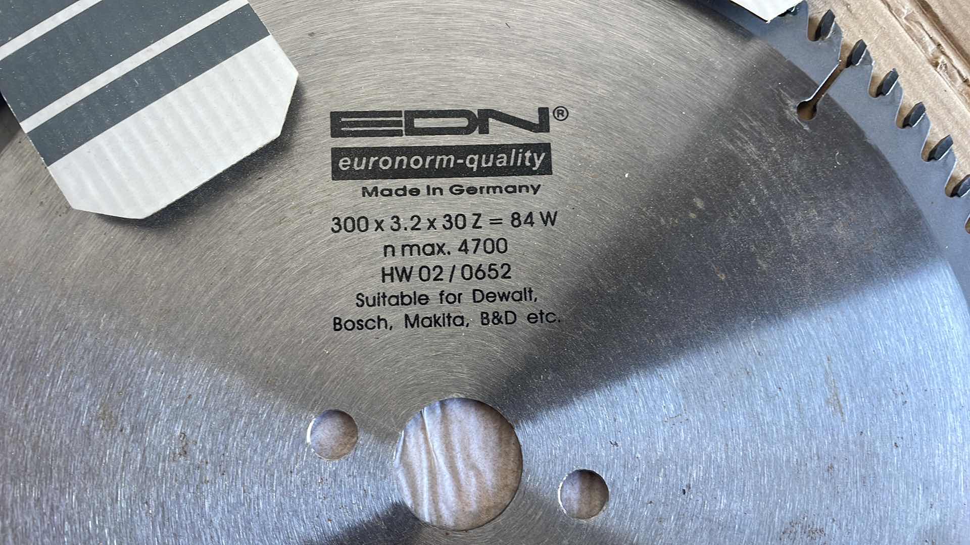 Photo 1 of 12” SAW BLADES (2) SUITABLE FOR DEWALT BOSCH MAKITA BLACK AND DECKER