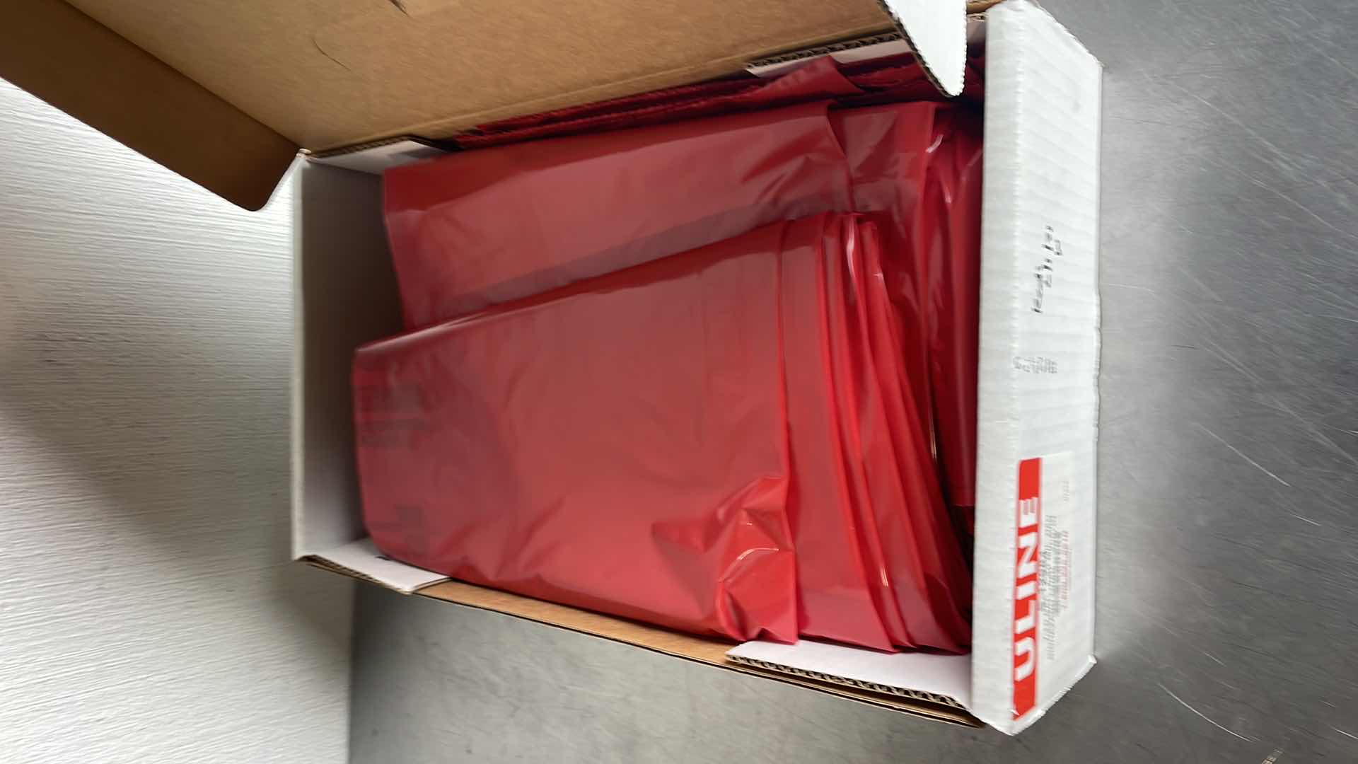 Photo 1 of ULINE 7-10 GALLON 1.2 MIL BIOHAZARD LINERS (200)