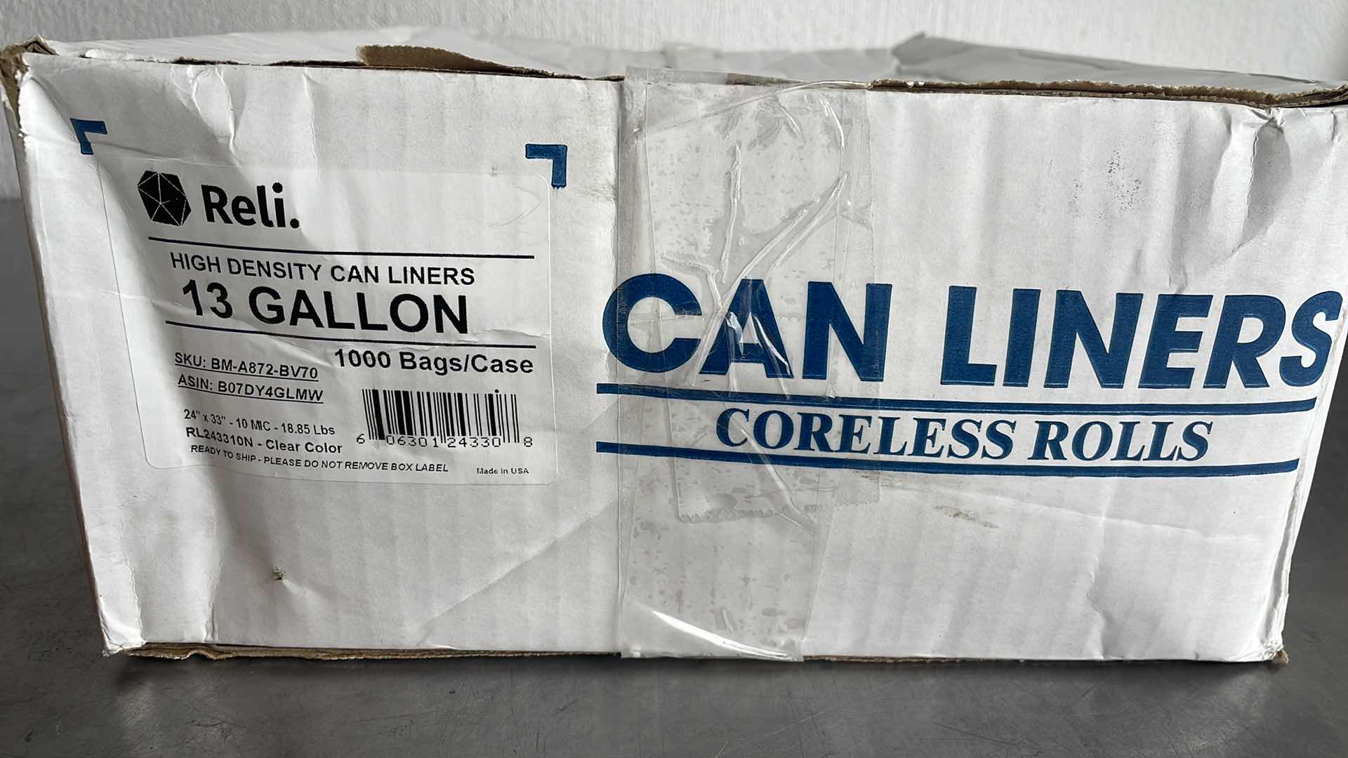 Photo 1 of 13 GAL TRASH BAGS HIGH DENSITY CAN LINERS