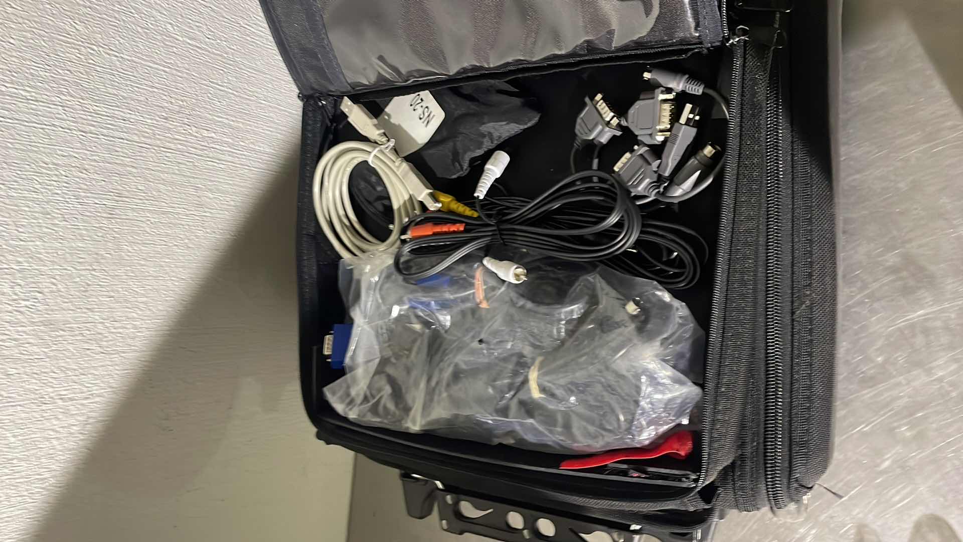 Photo 1 of NEC MULTI MEDIA LCD PROJECTOR -  NEC VT 465  WITH ROLLING CASE, CARRYING CASE AND LOTS OF CORDS