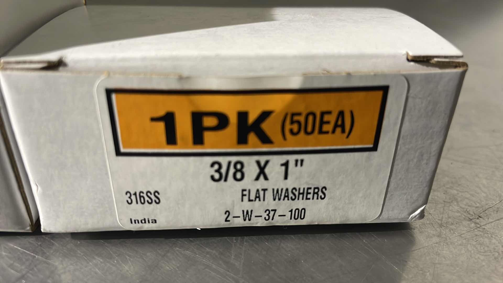 Photo 1 of 3/8 X 1” 316SS FLAT WASHERS (100)