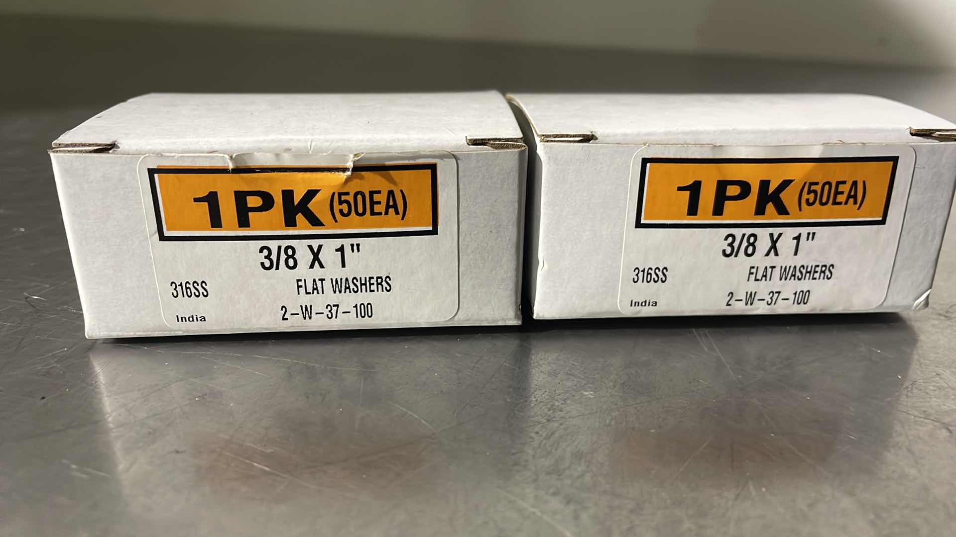 Photo 1 of 3/8 X 1” 316SS FLAT WASHERS (100)