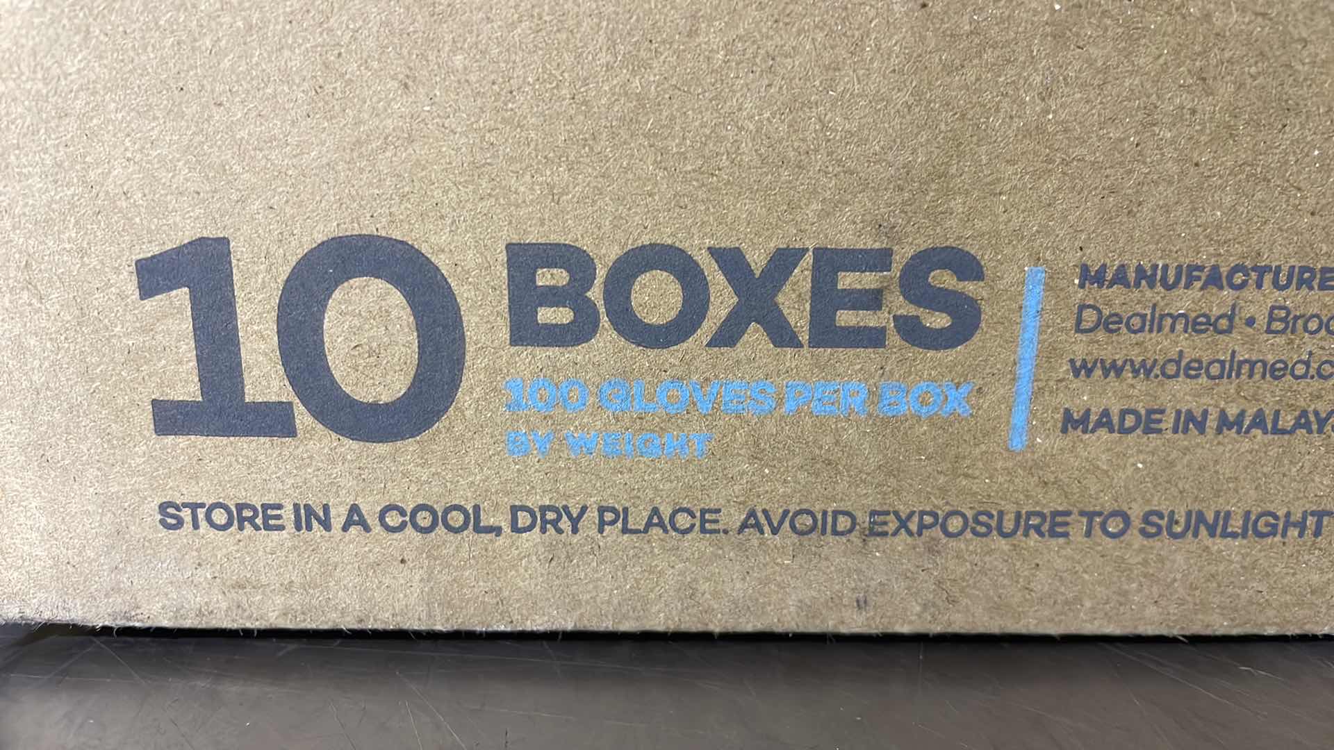 Photo 1 of DEALMED NITRILE MEDICAL EXAM GLOVES, DISPOSABLE LATEX FREE, LARGE, 1000 CT. (PACK OF 10)