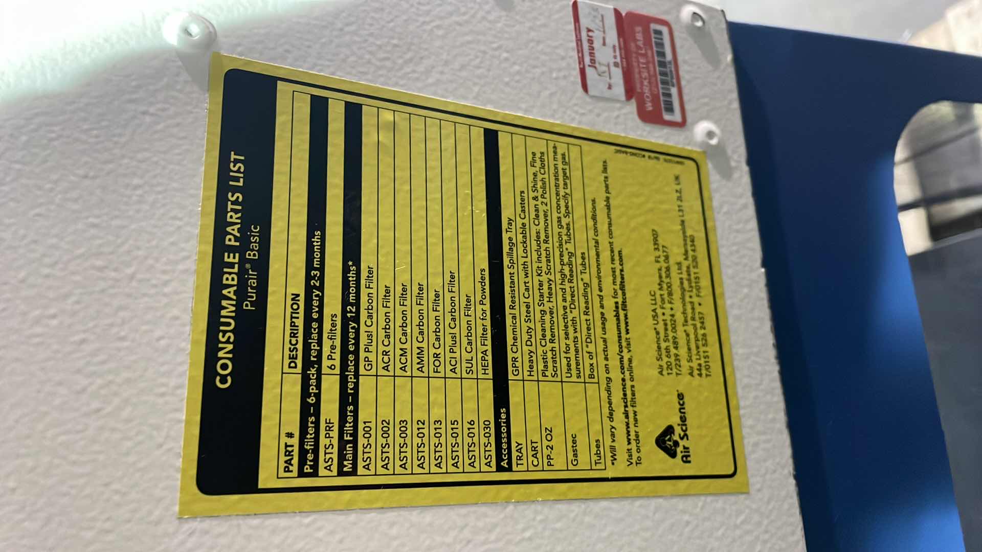 Photo 1 of PURAIR DUCTLESS FUME HOOD 36” 
PURAIR P5-36-XT
AIR SCIENCE