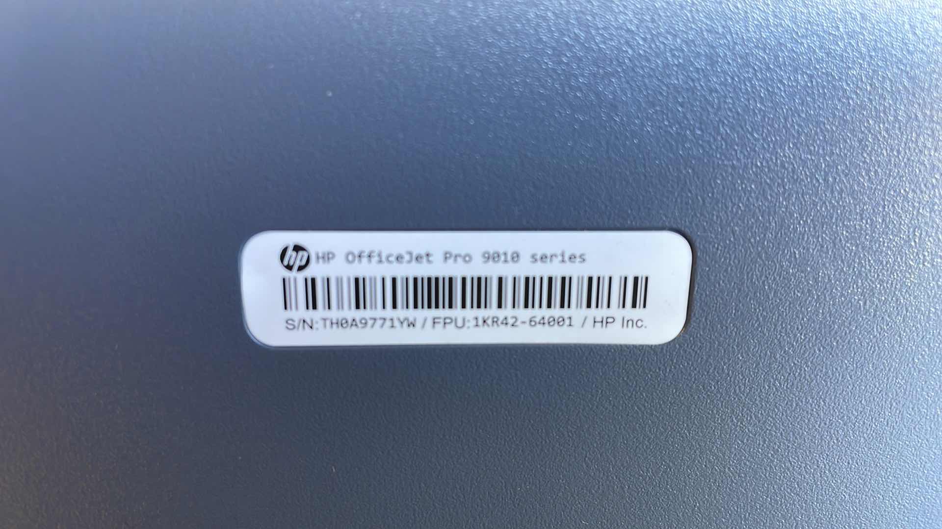 Photo 1 of HP OFFICEJET PRO 9018
S/N: TH0A9771YW / FPU: 1KR42-64001