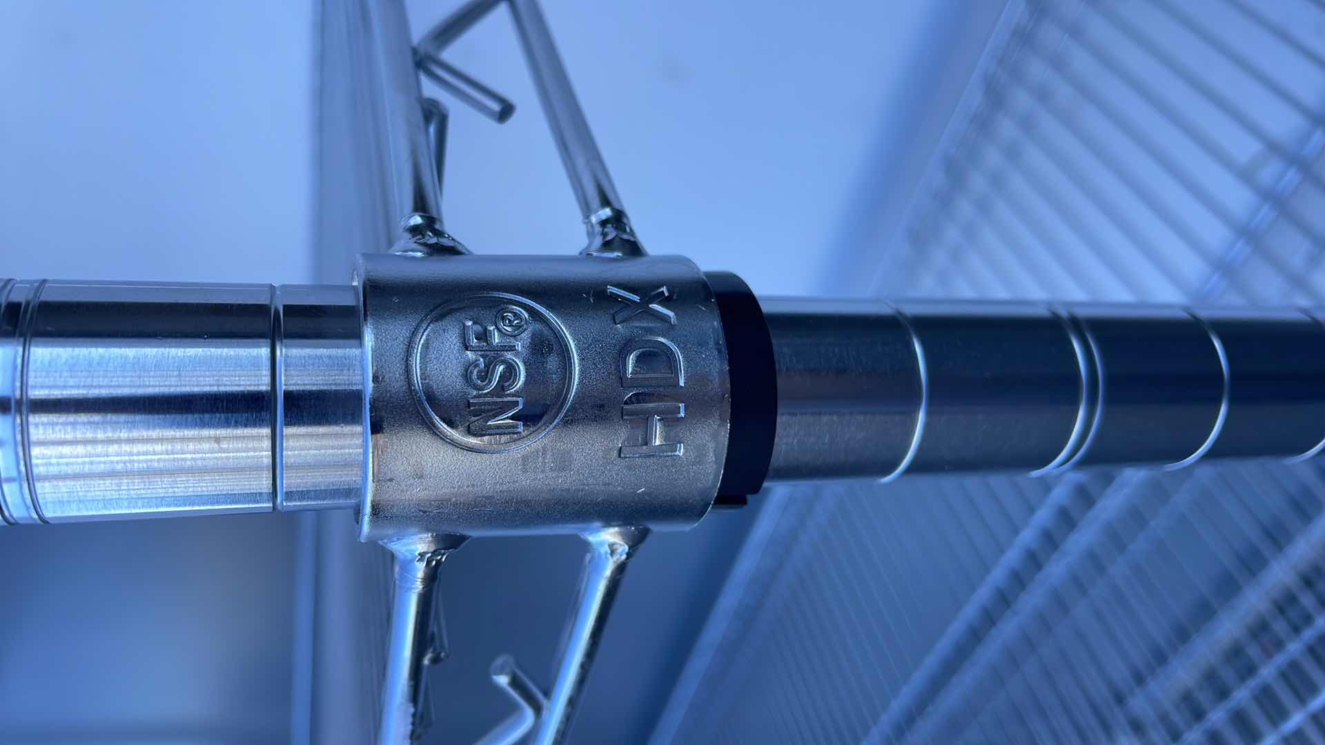 Photo 1 of 4-SHELF NARROW ADJUSTABLE METAL STORAGE SHELVING UNIT 36” X 14” H54”