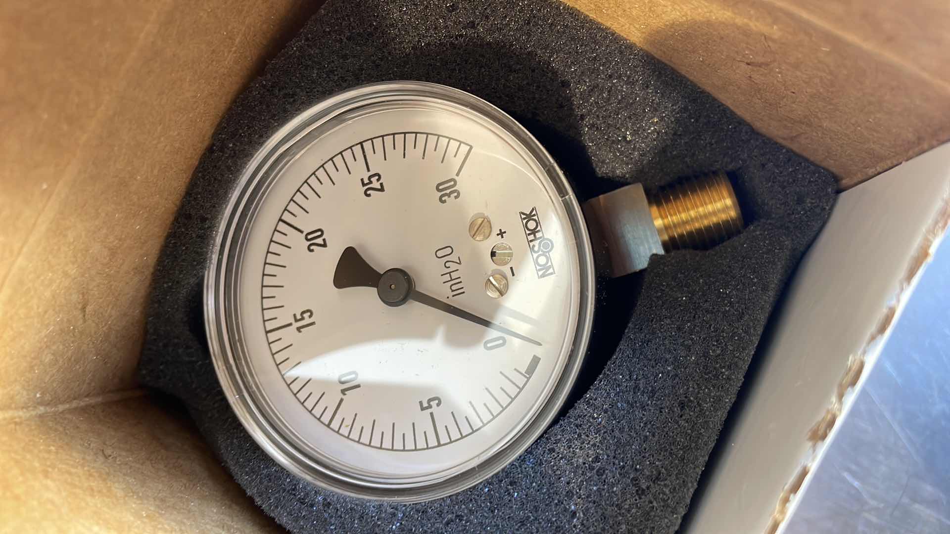 Photo 1 of NOSHOK
25-200-15-INH20-MCMASTER
PRESSURE GAUGE, 2.5" BLACK STEEL CASE, COPPER ALLOY INTERNALS 1/4 NPT (3)