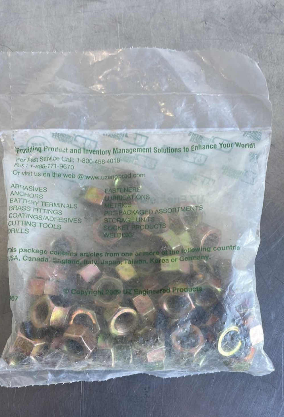 Photo 1 of 7/16-20 HEX NUTS GR 8 (50)