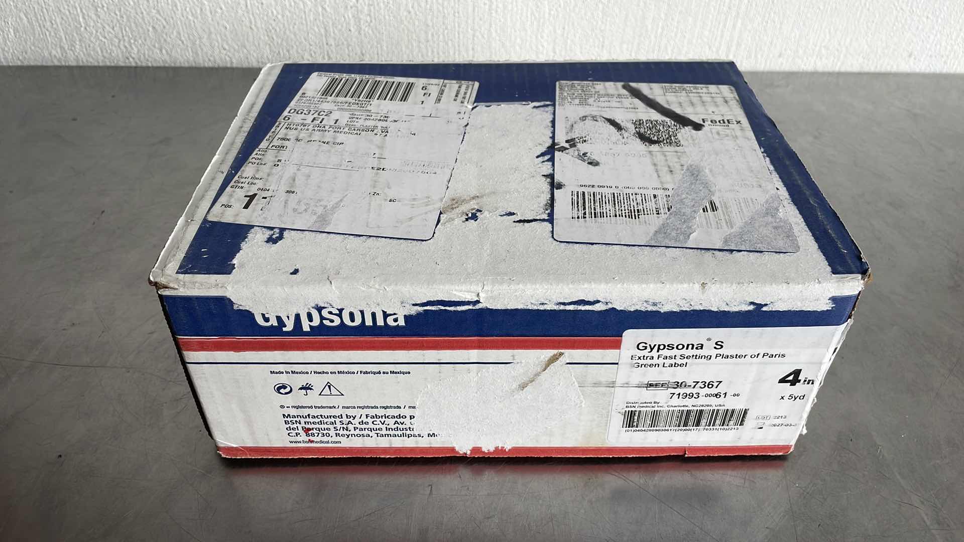 Photo 1 of GYPSONA EXTRA FAST SETTING PLASTER OF PARIS GREEN LABEL 4” X 5 YARD (12)