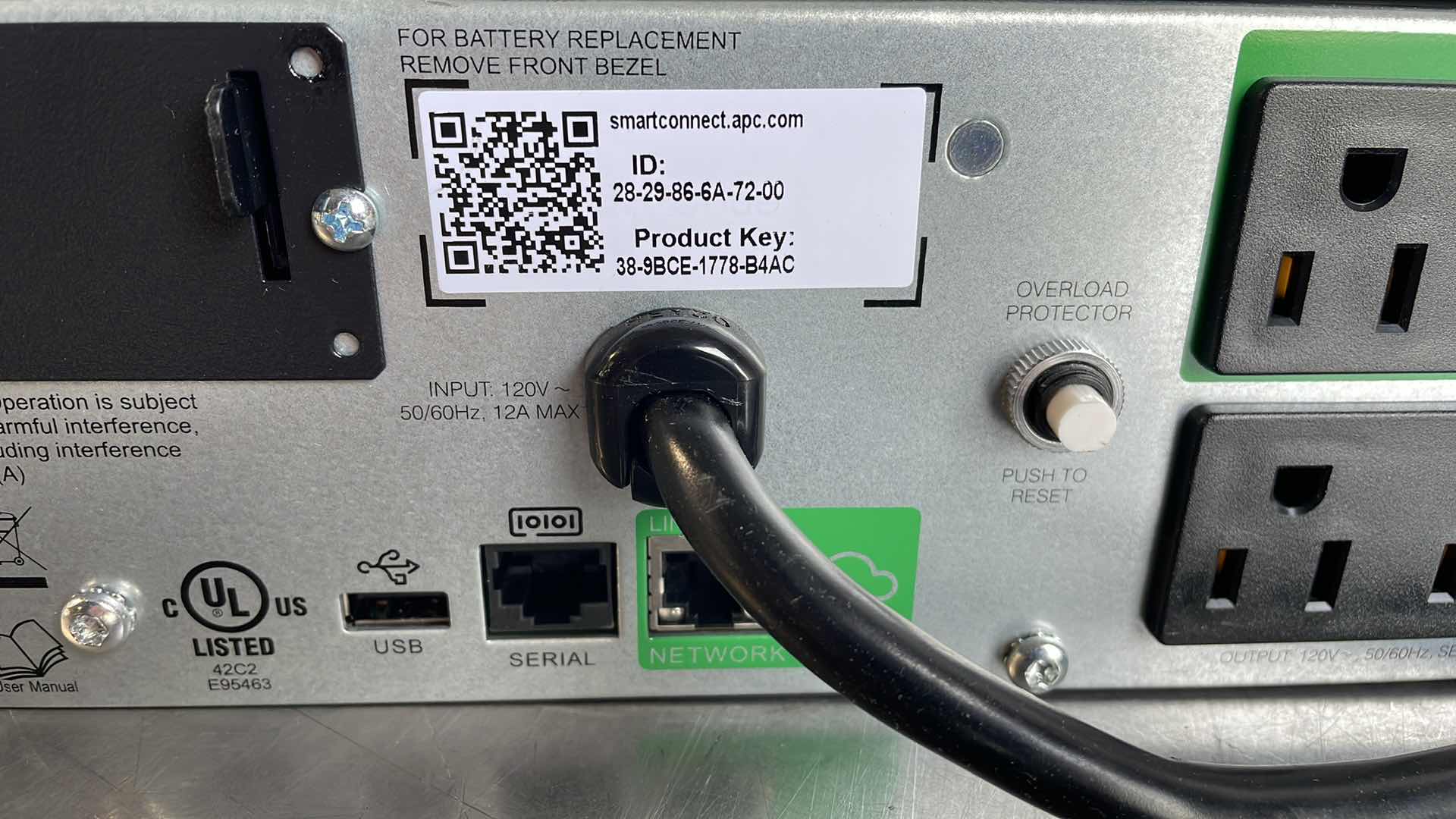 Photo 1 of APC SMART UPS 1500VA LCD UNINTERRUPTED POWER SUPPLY