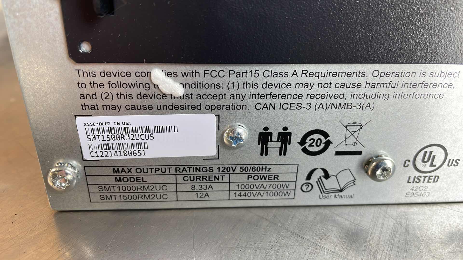 Photo 1 of APC SMART UPS 1500VA LCD UNINTERRUPTED POWER SUPPLY