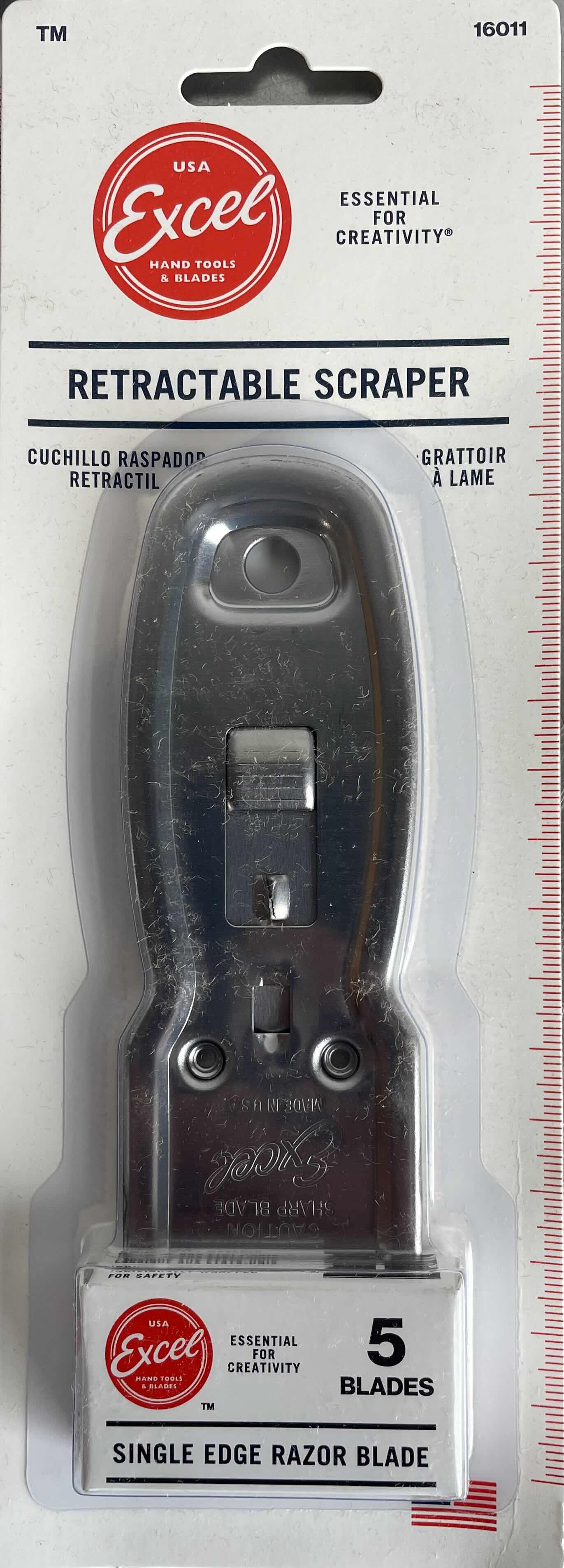 Photo 1 of EXCEL RETRACTABLE GLASS RAZOR SCRAPER USA (6)