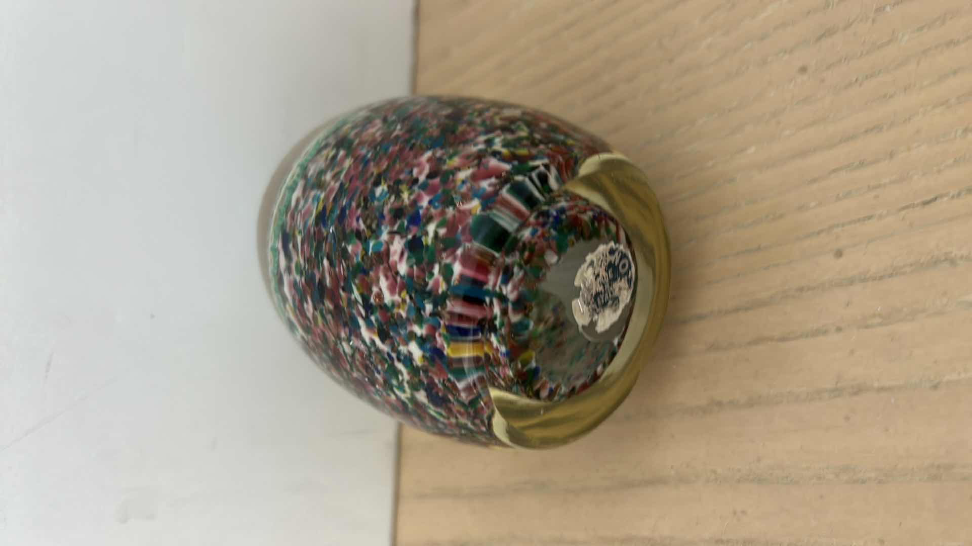 Photo 8 of 3 ARTWORK SPUN GLASS EGGS AND SHPERE TALLEST 4”