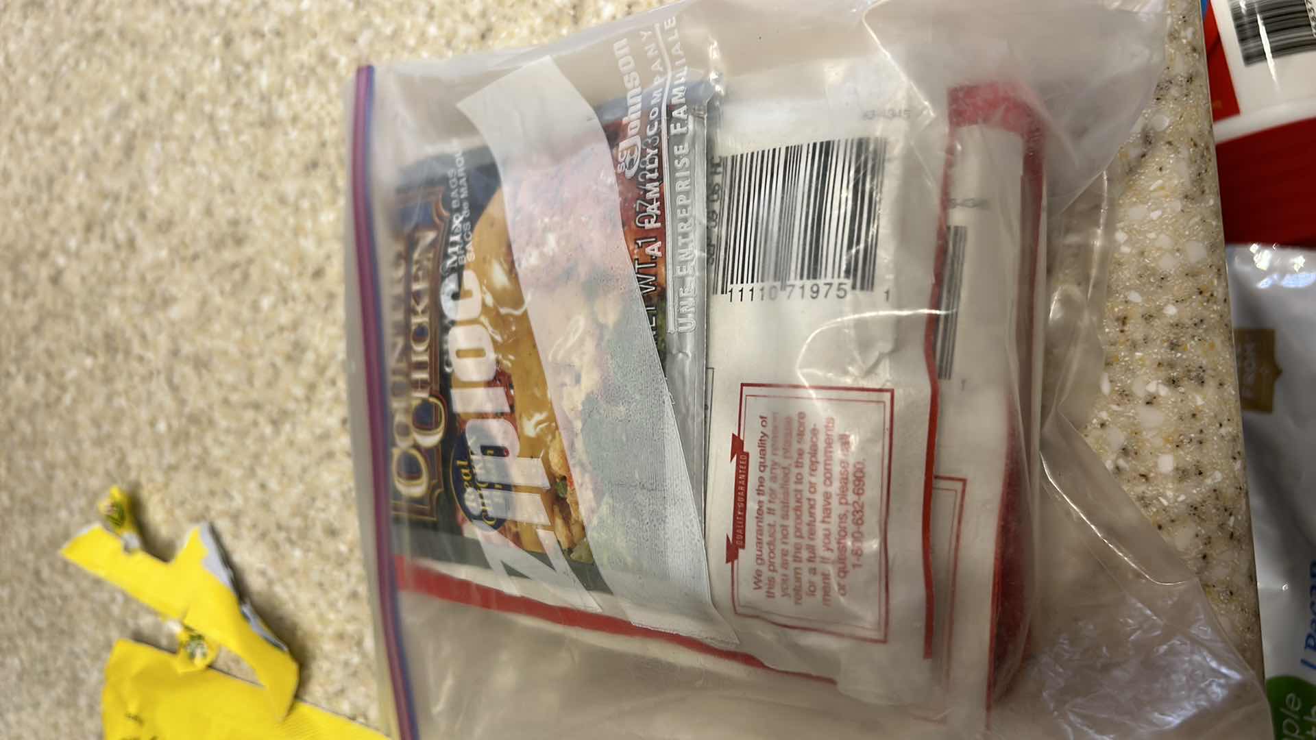 Photo 1 of CONTENTS OF PULL OUT DRAWER IN KITCHEN- SEASONING MIXES AND MORE