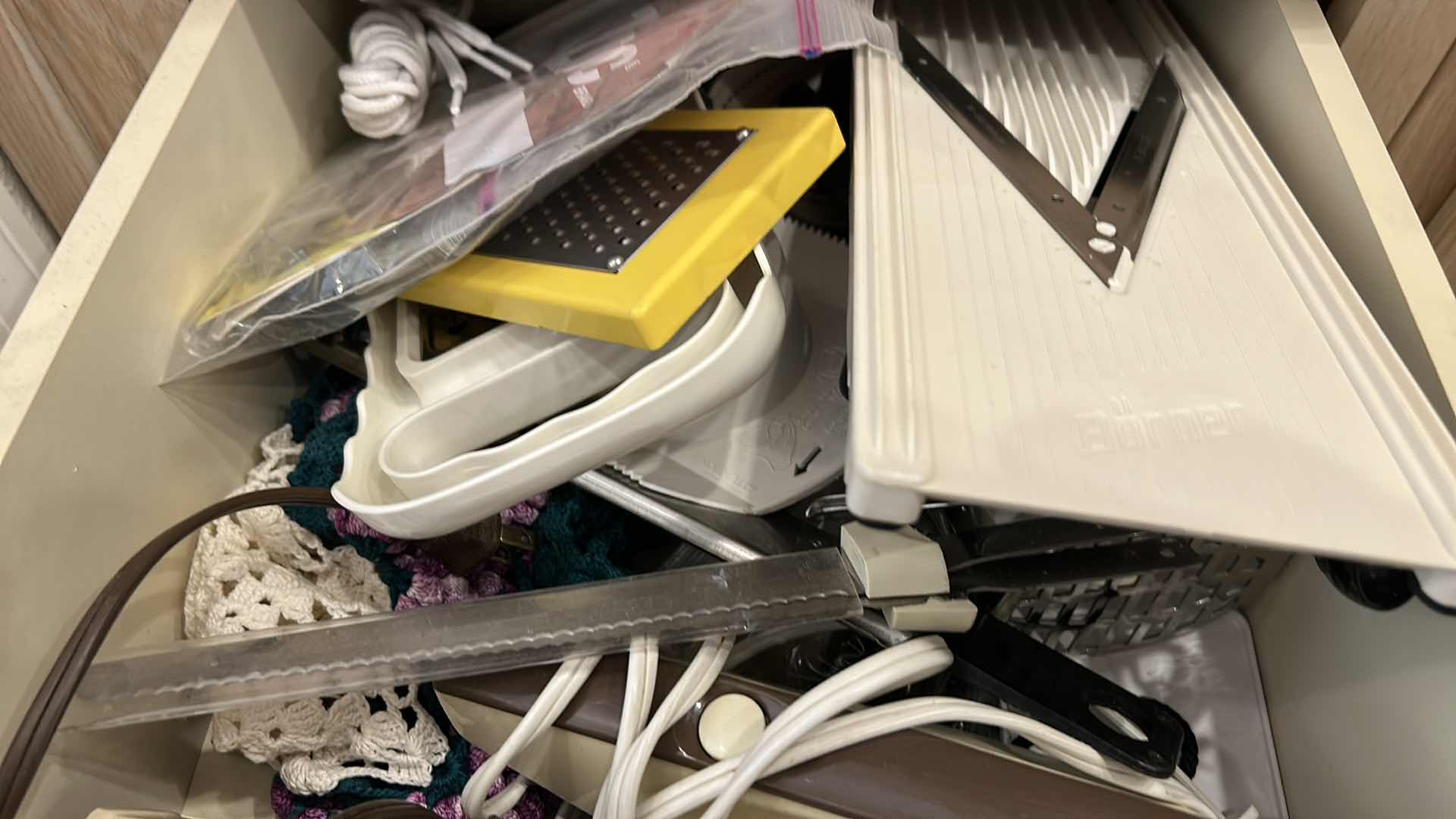Photo 2 of CONTENTS OF PULL OUT DRAWER IN KITCHEN, MIXER, ELECTRIC KNIFE AND MORE