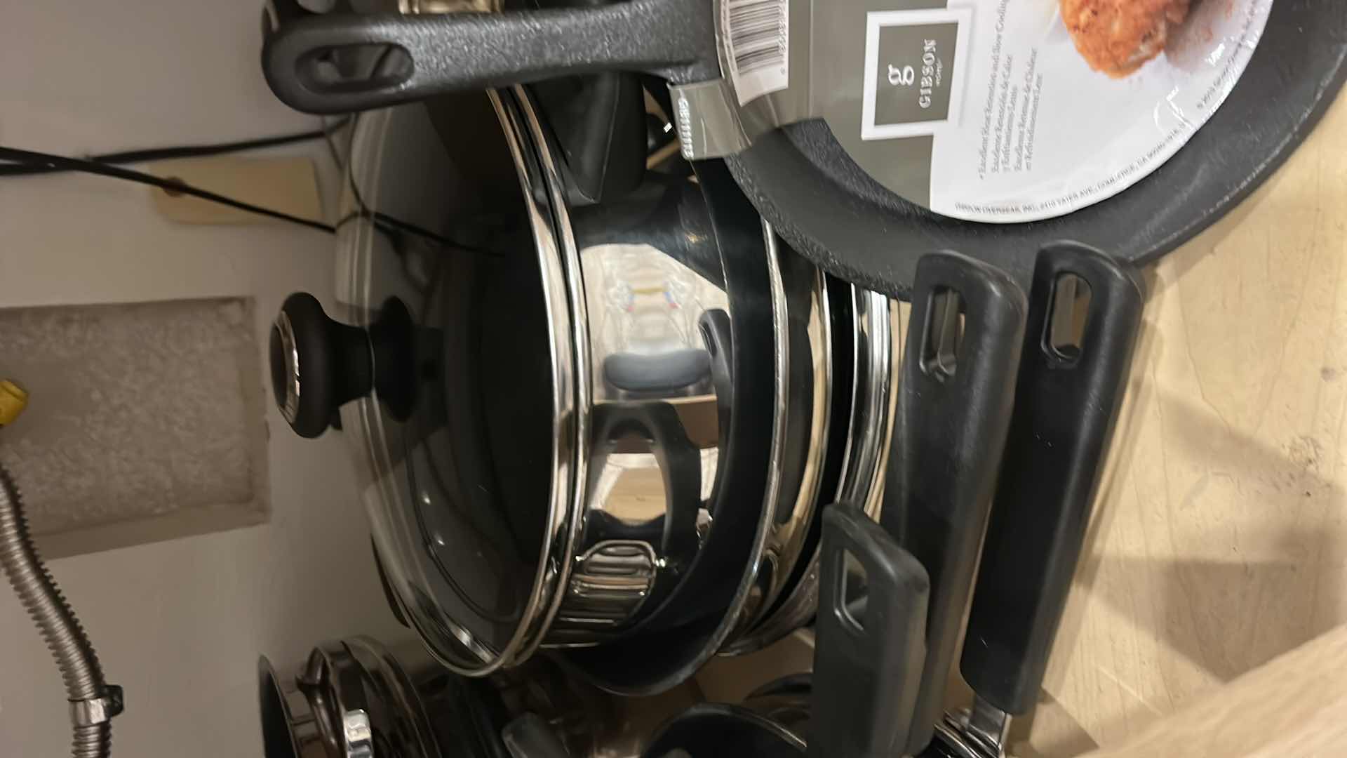 Photo 1 of POTS AND PAN W CAST IRON FRY PAN