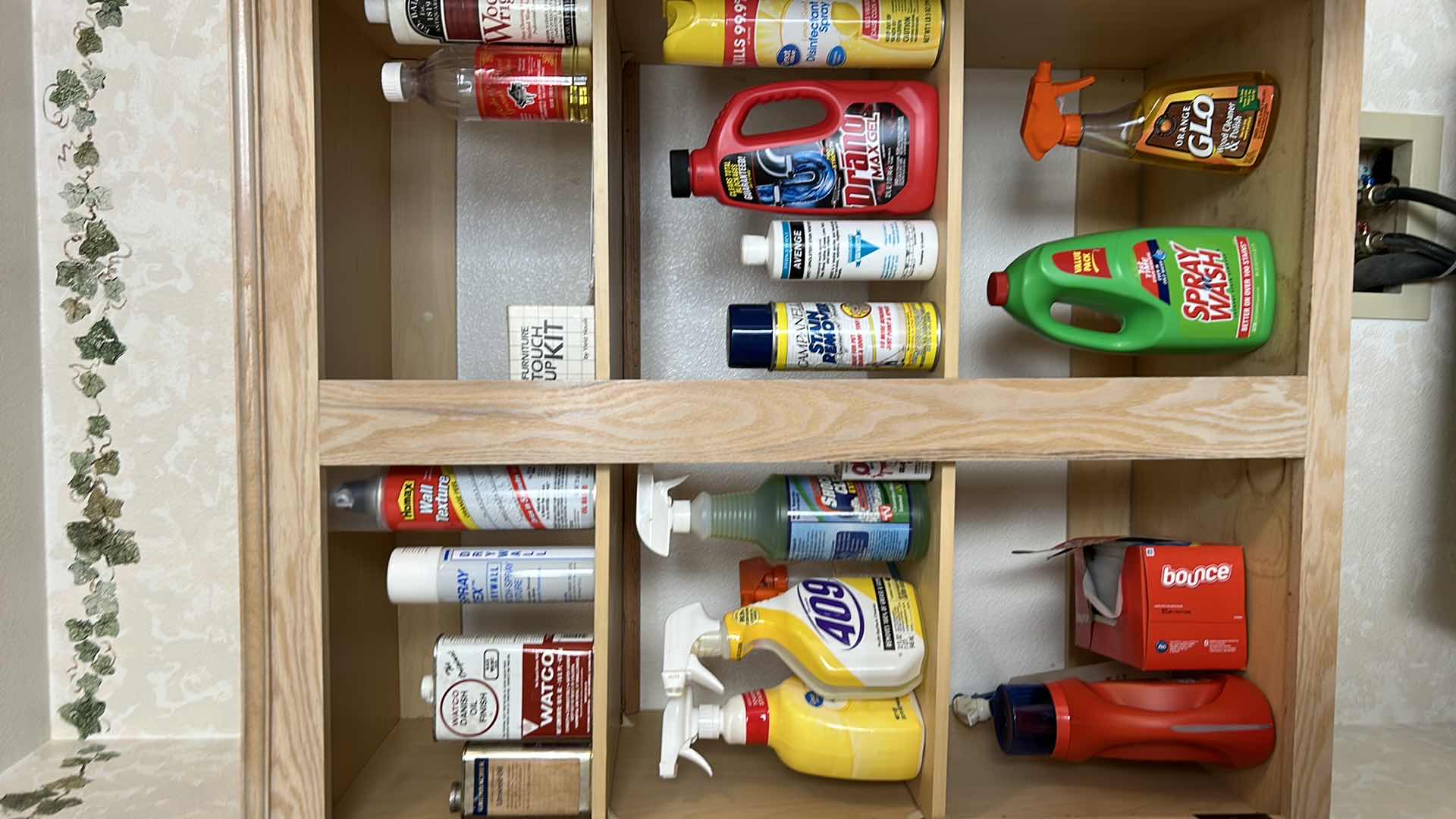 Photo 1 of CONTENTS OF CABINET IN LAUNDRY ROOM