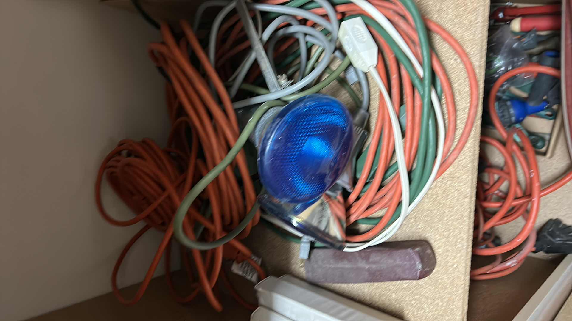 Photo 1 of CONTENTS OF SHELF IN GARAGE