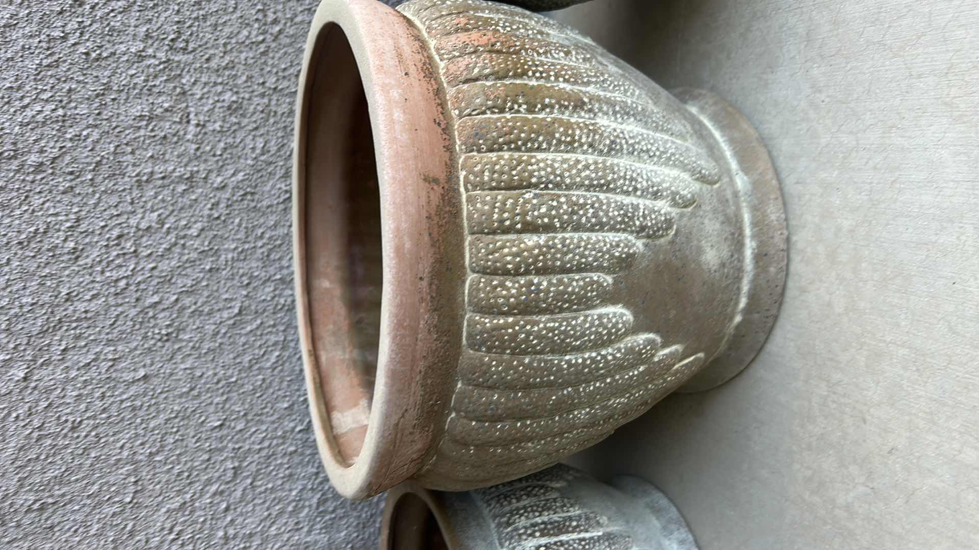 Photo 1 of 3 OUTDOOR POTTERY LARGEST 12” x 11”