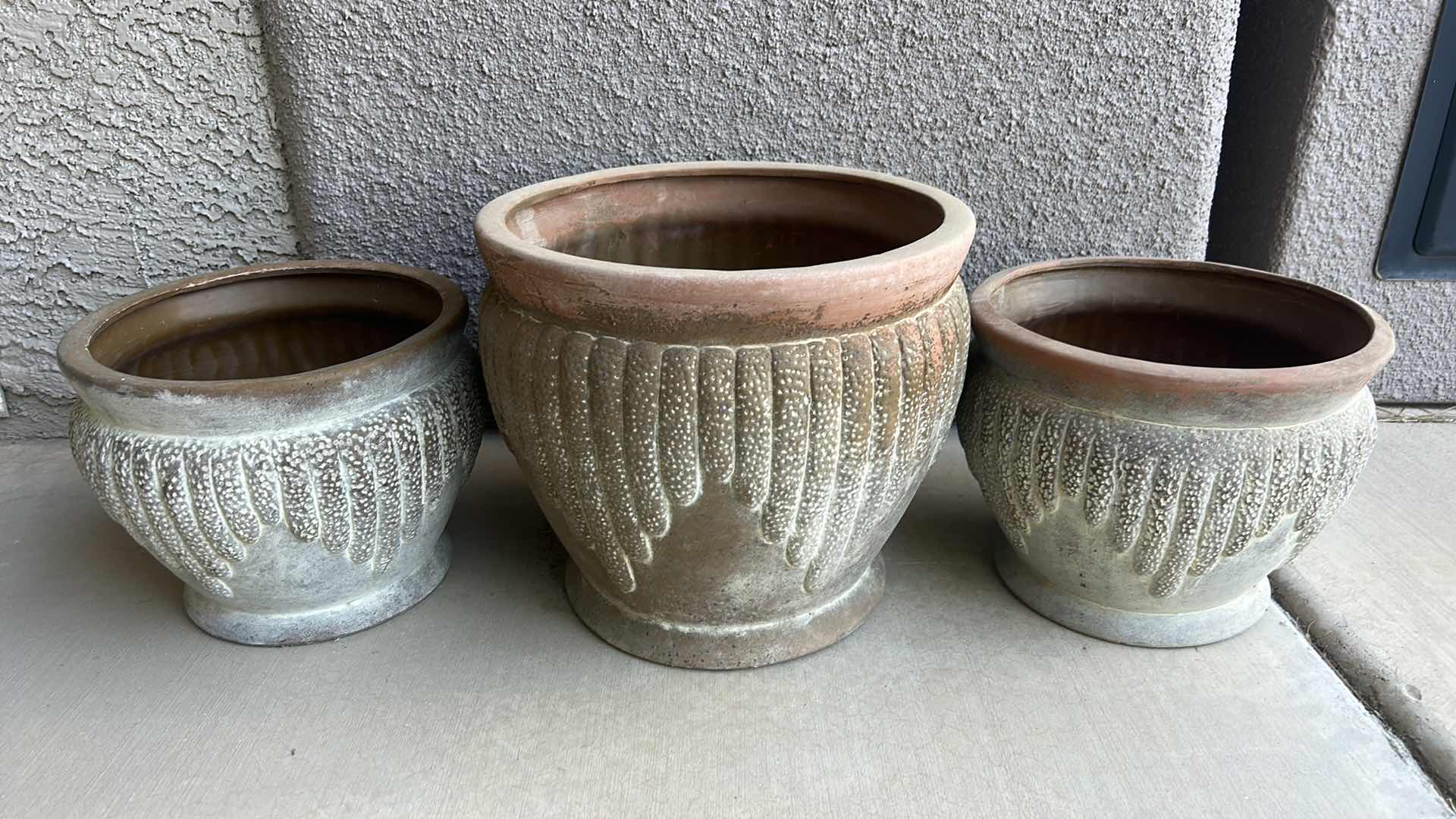 Photo 1 of 3 OUTDOOR POTTERY LARGEST 12” x 11”